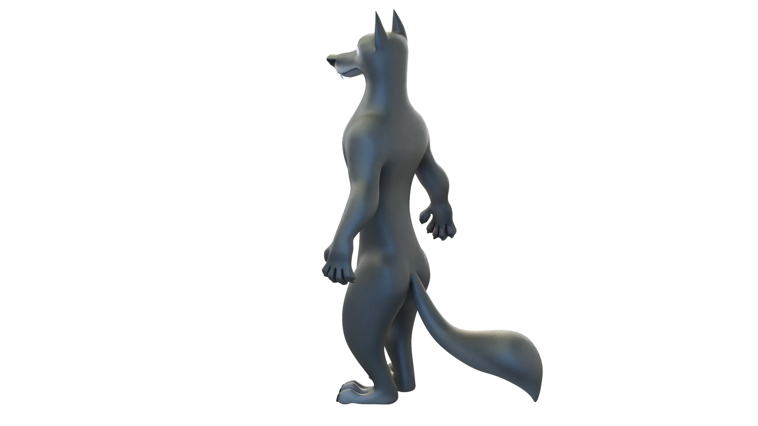 Cartoon Wolf Character