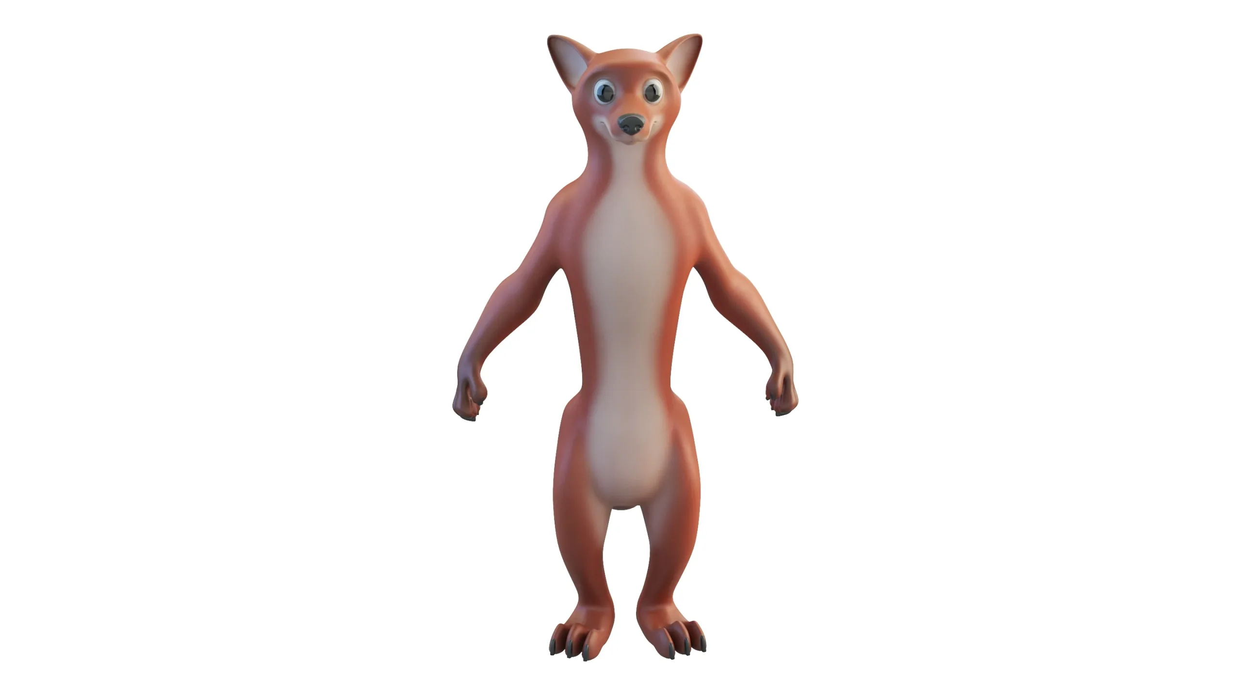 Cartoon Fox Character