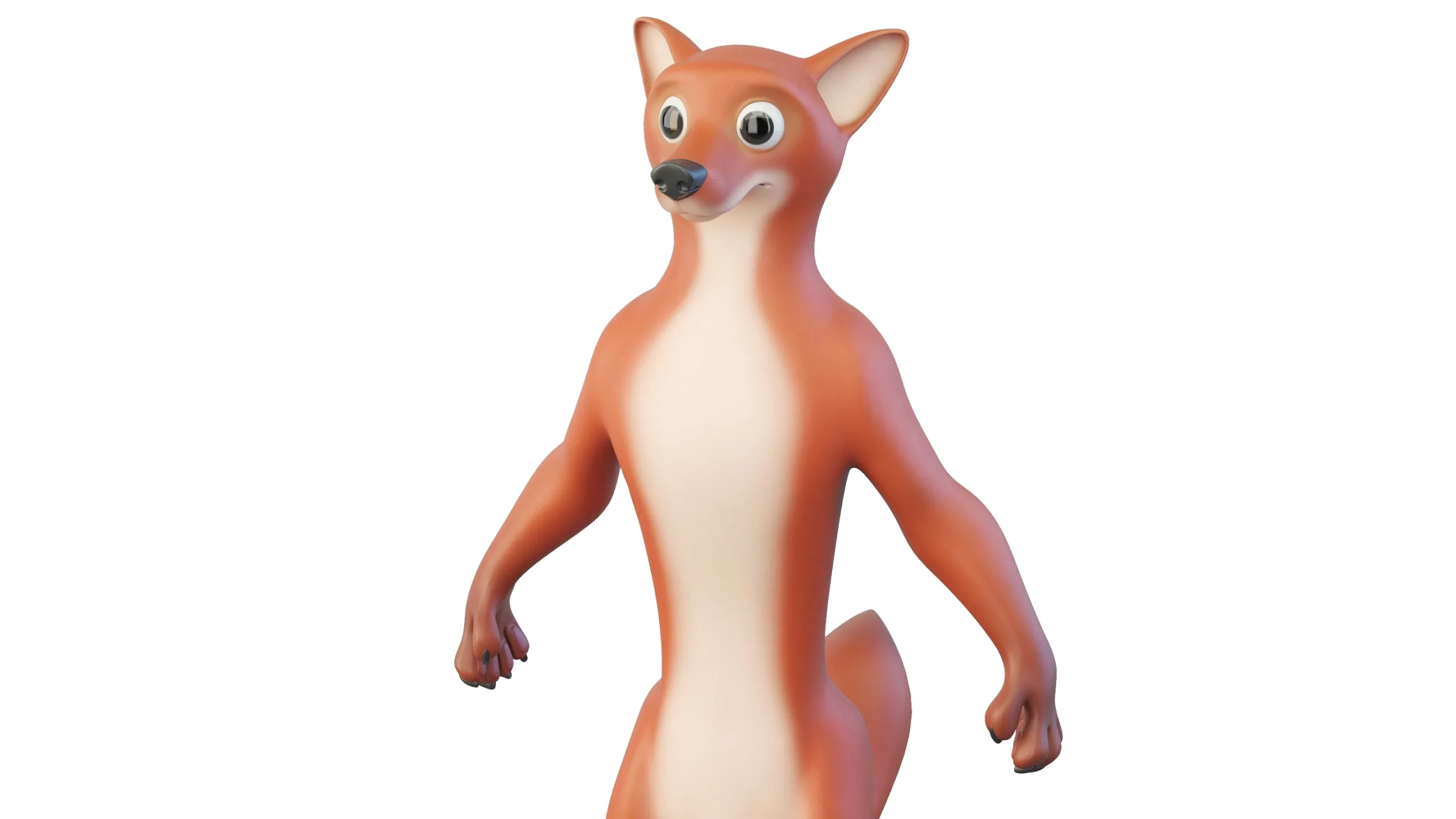 Cartoon Fox Character