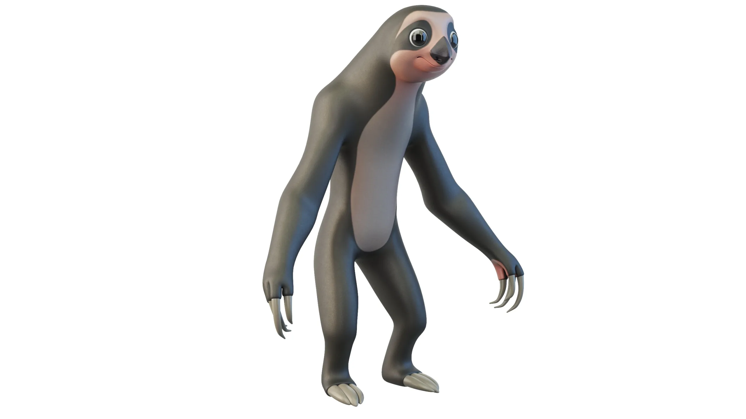 Cartoon Sloth Character