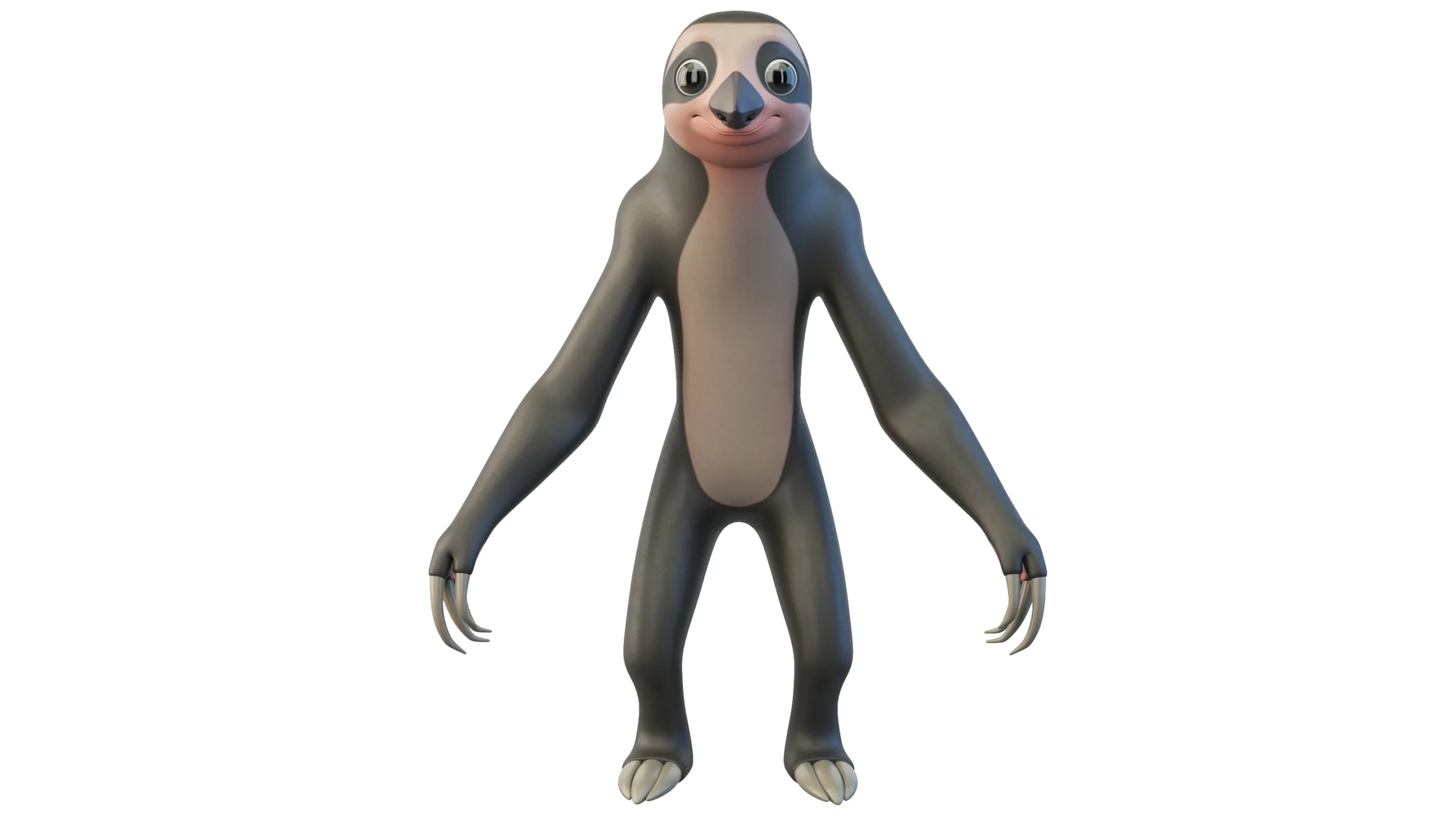 Cartoon Sloth Character