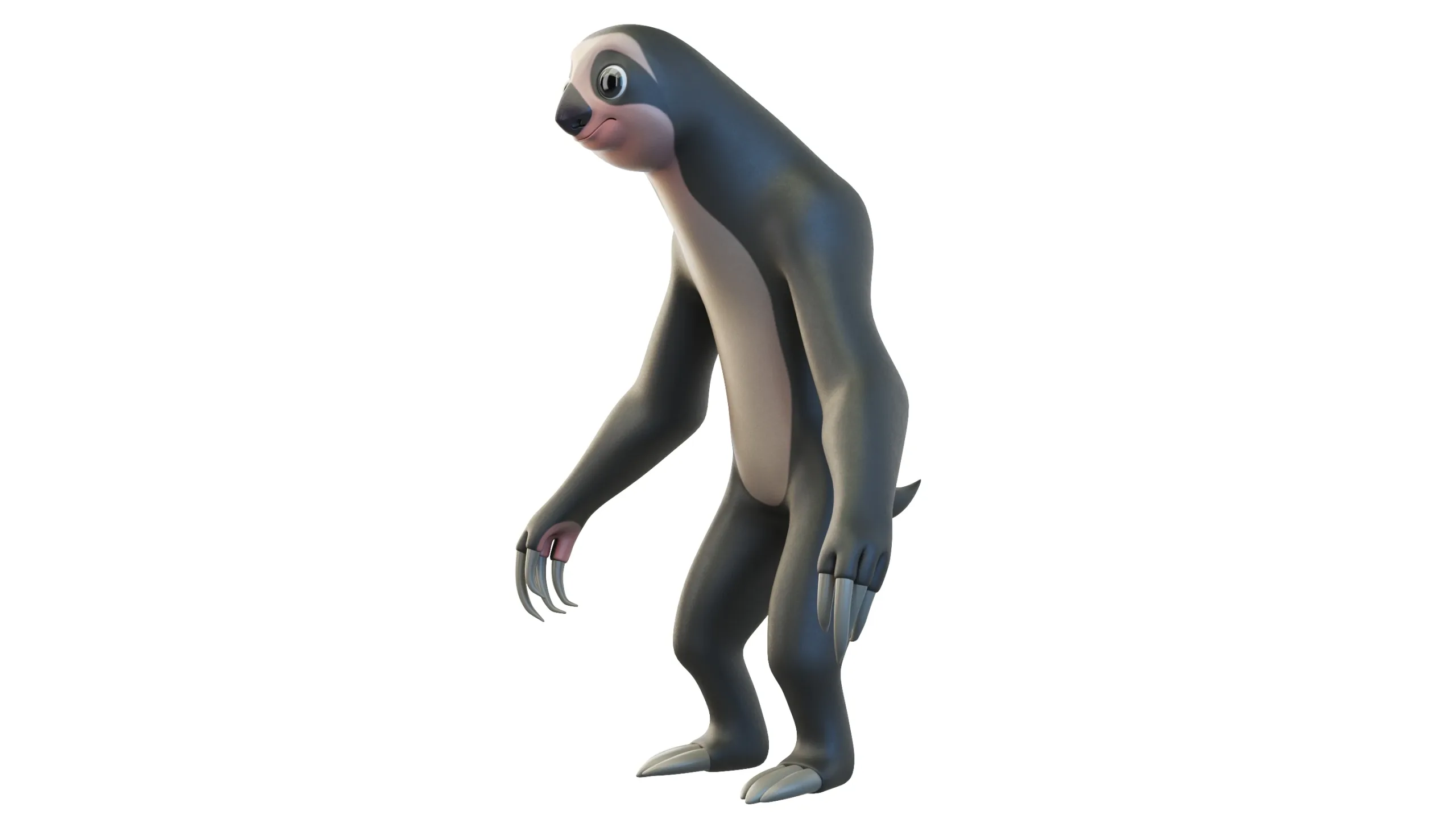 Cartoon Sloth Character