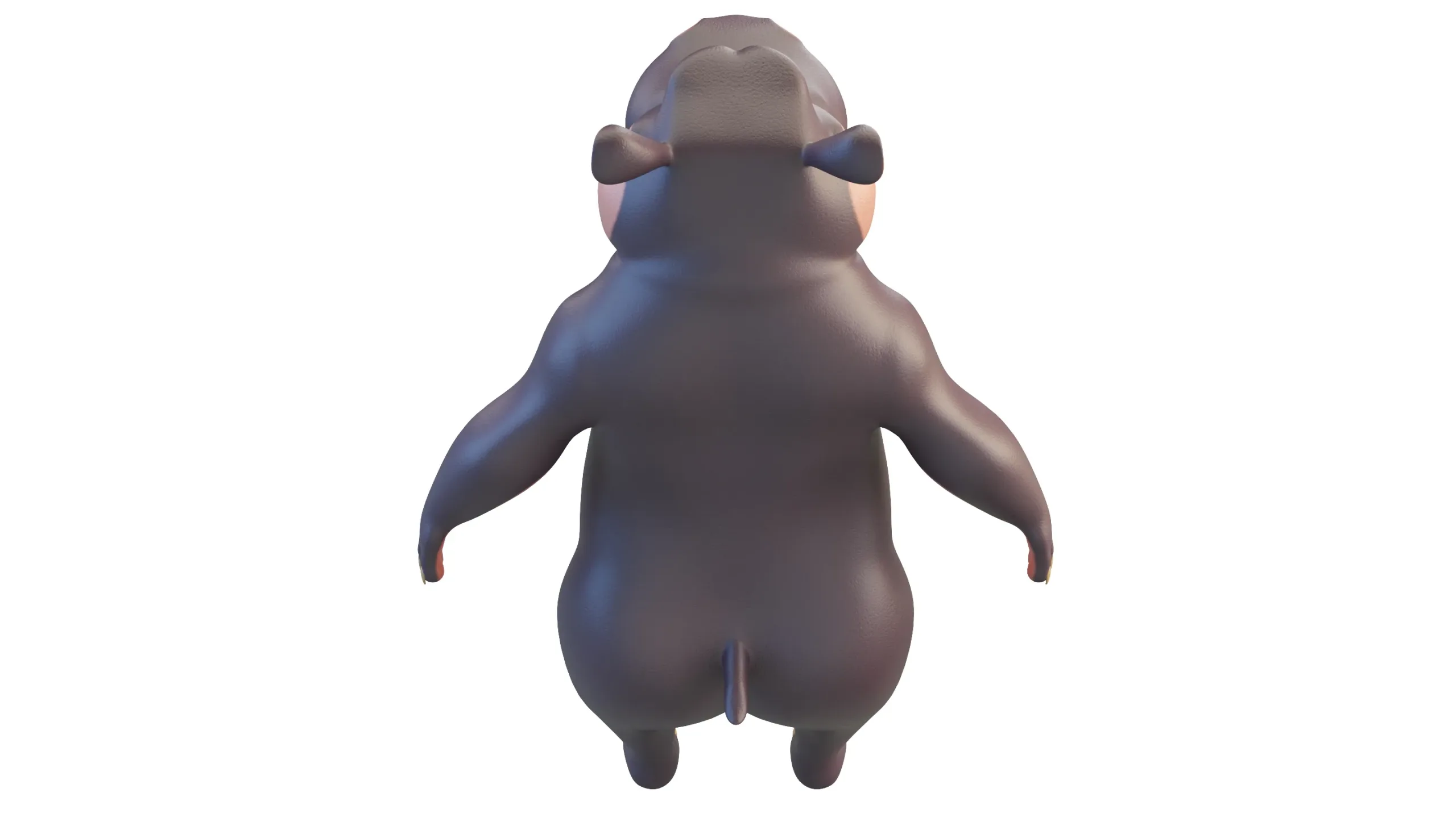 Cartoon Hippo Character