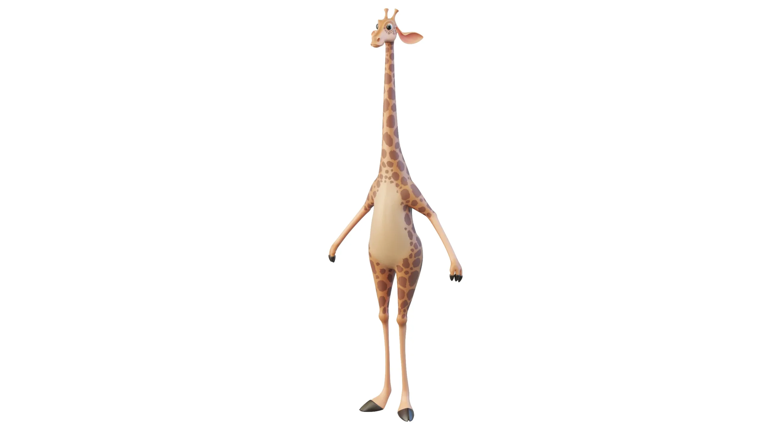 Cartoon Giraffe Character