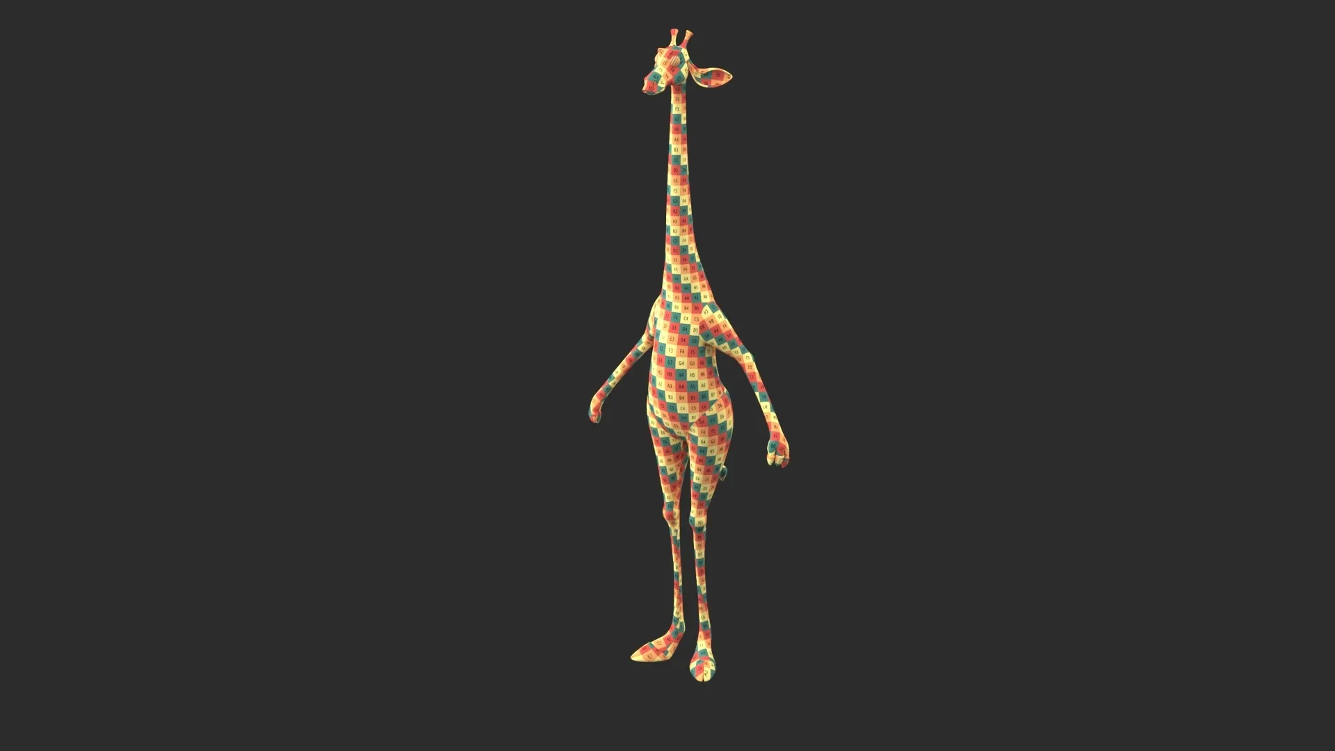 Cartoon Giraffe Character