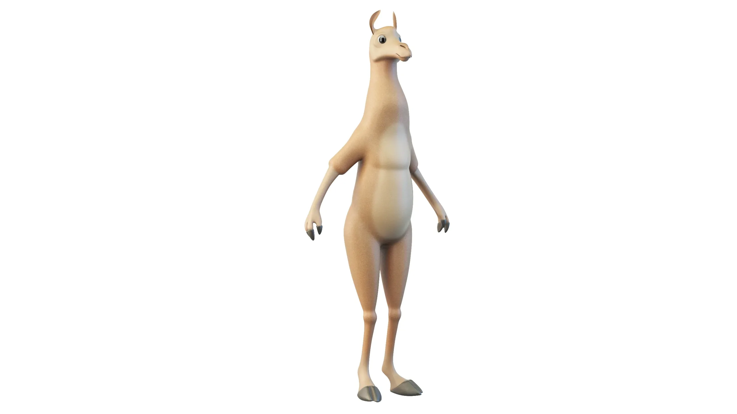 Cartoon Lama Character