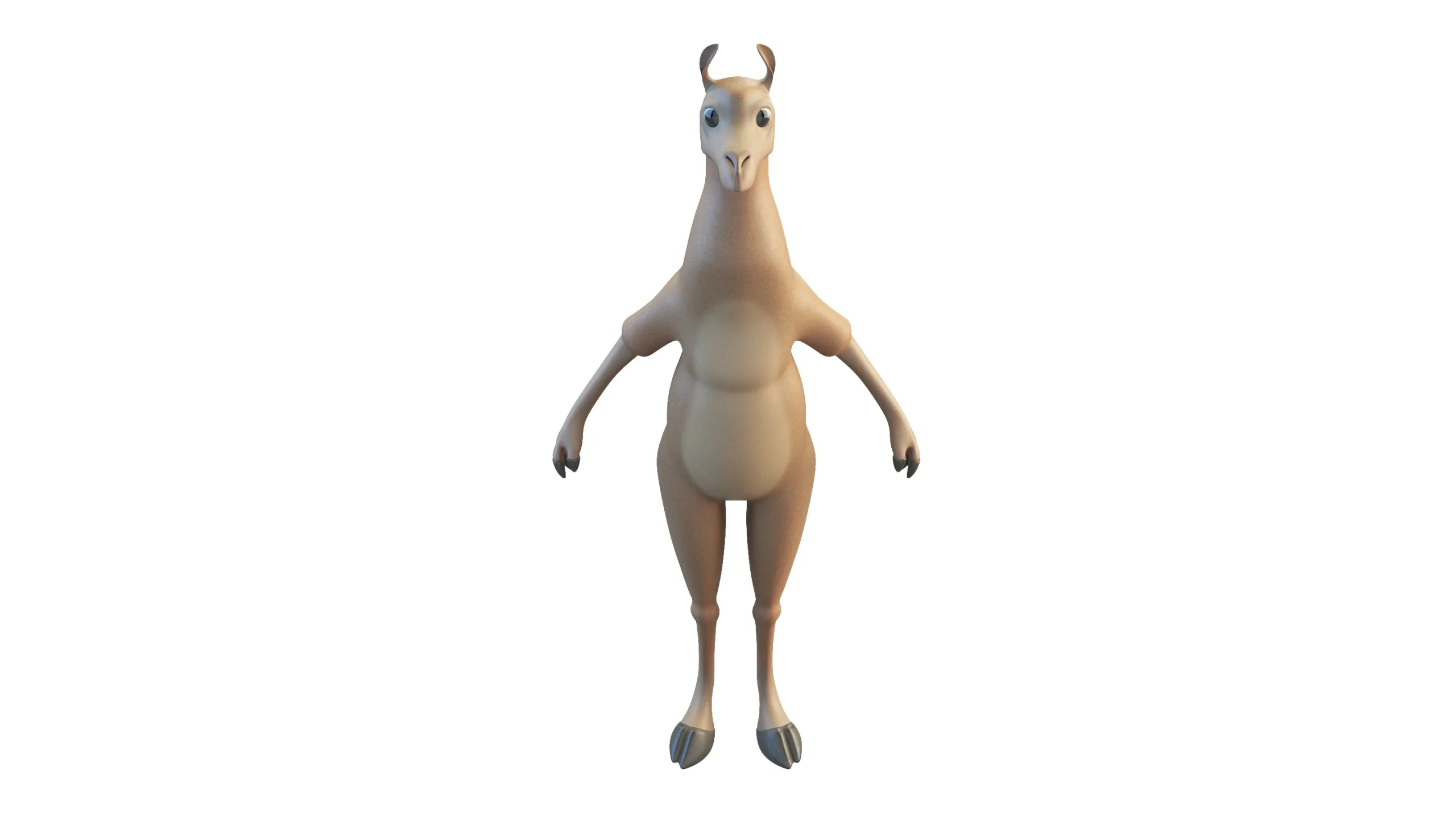 Cartoon Lama Character