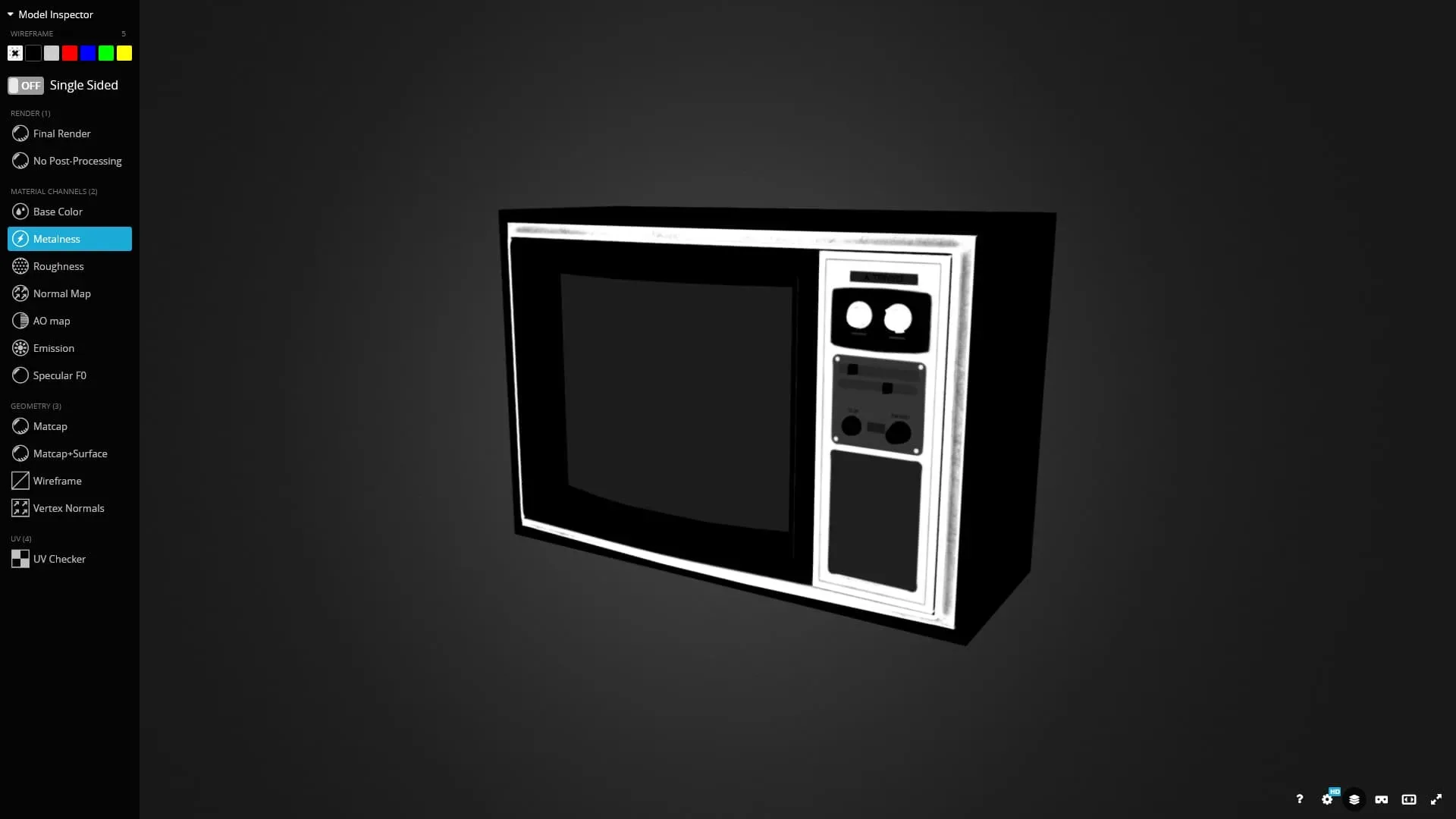 Vintage Tv 3D Model Game Ready