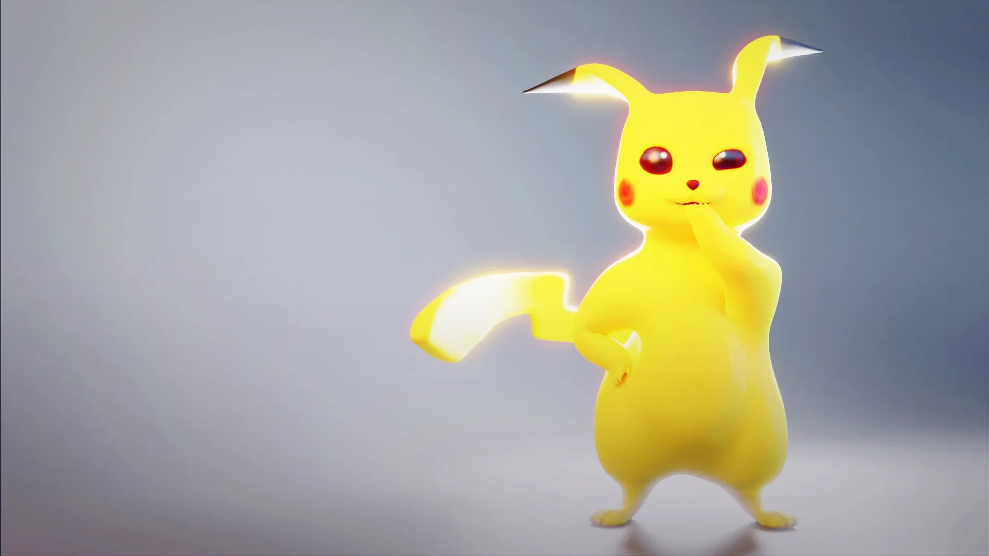 Pikachu - Pokemon Rigged 3d-model for Blender