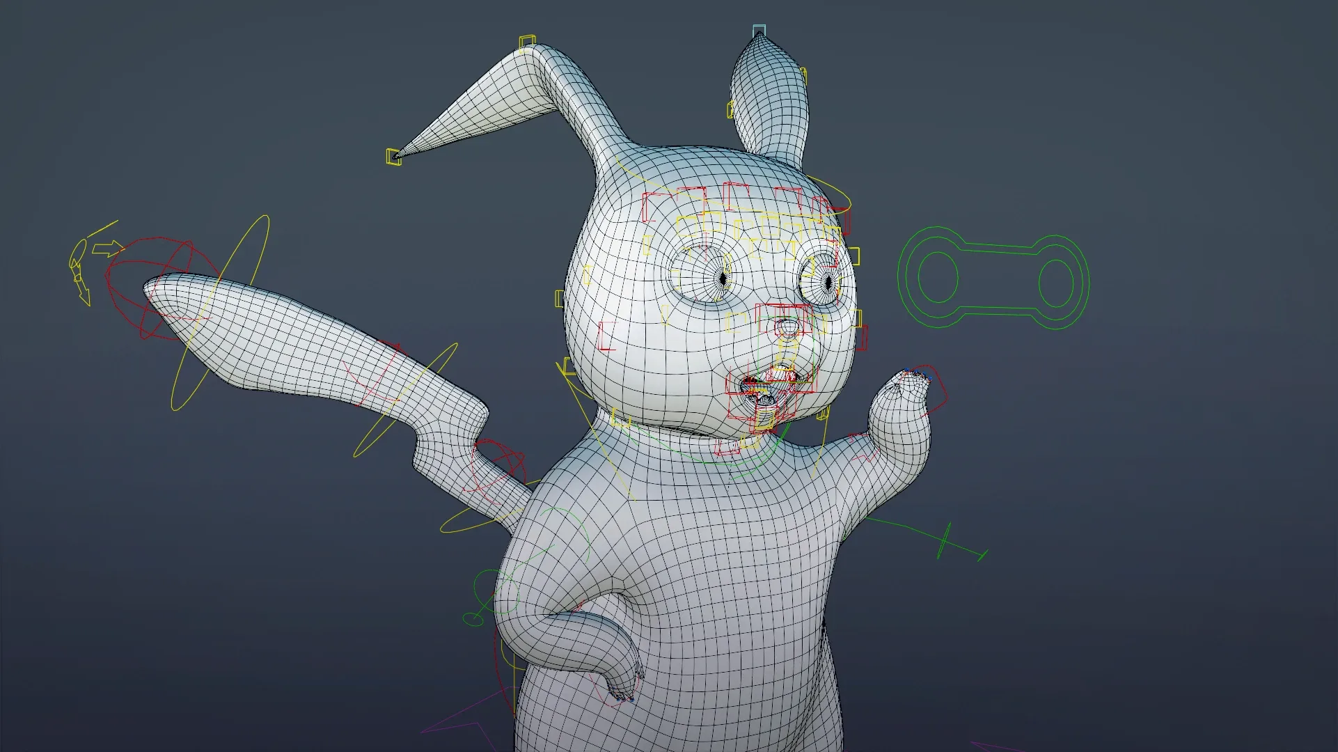 Pikachu - Pokemon Rigged 3d-model for Blender