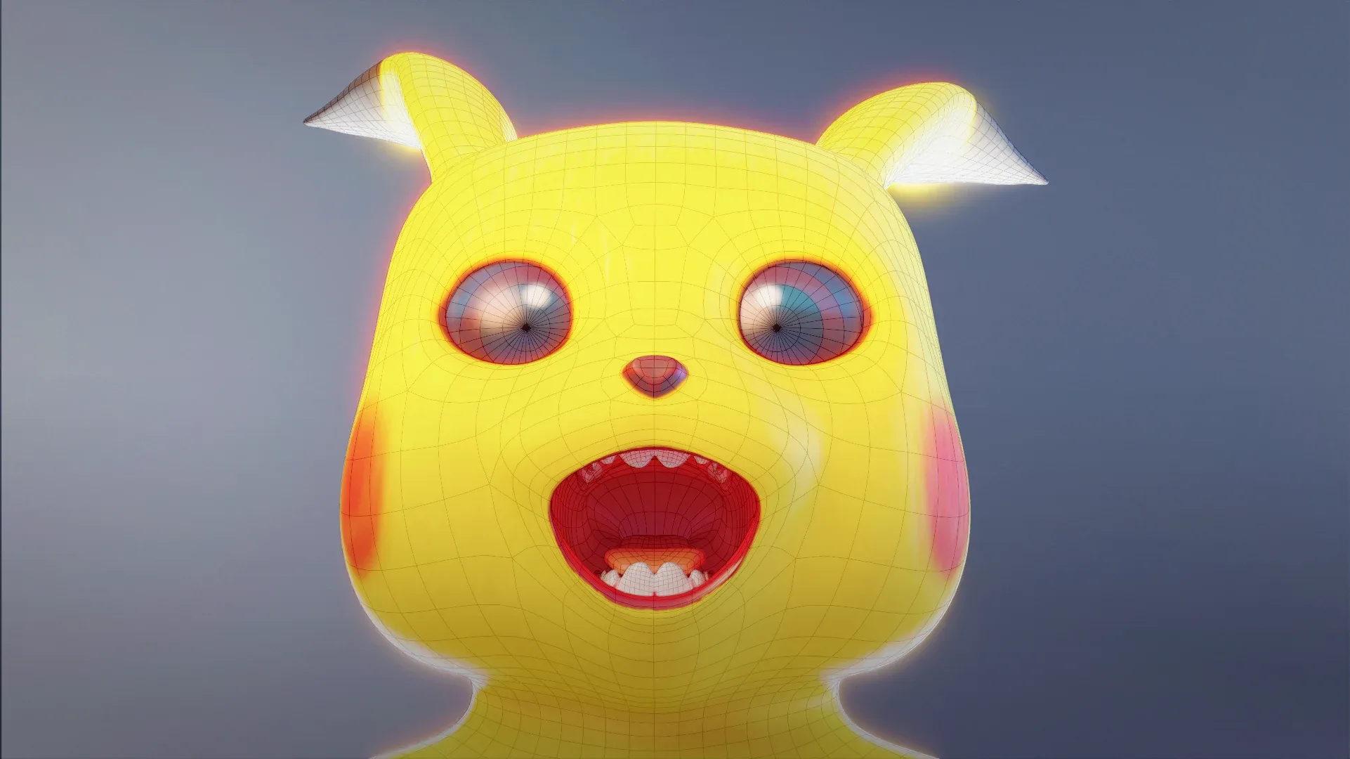 Pikachu - Pokemon Rigged 3d-model for Blender