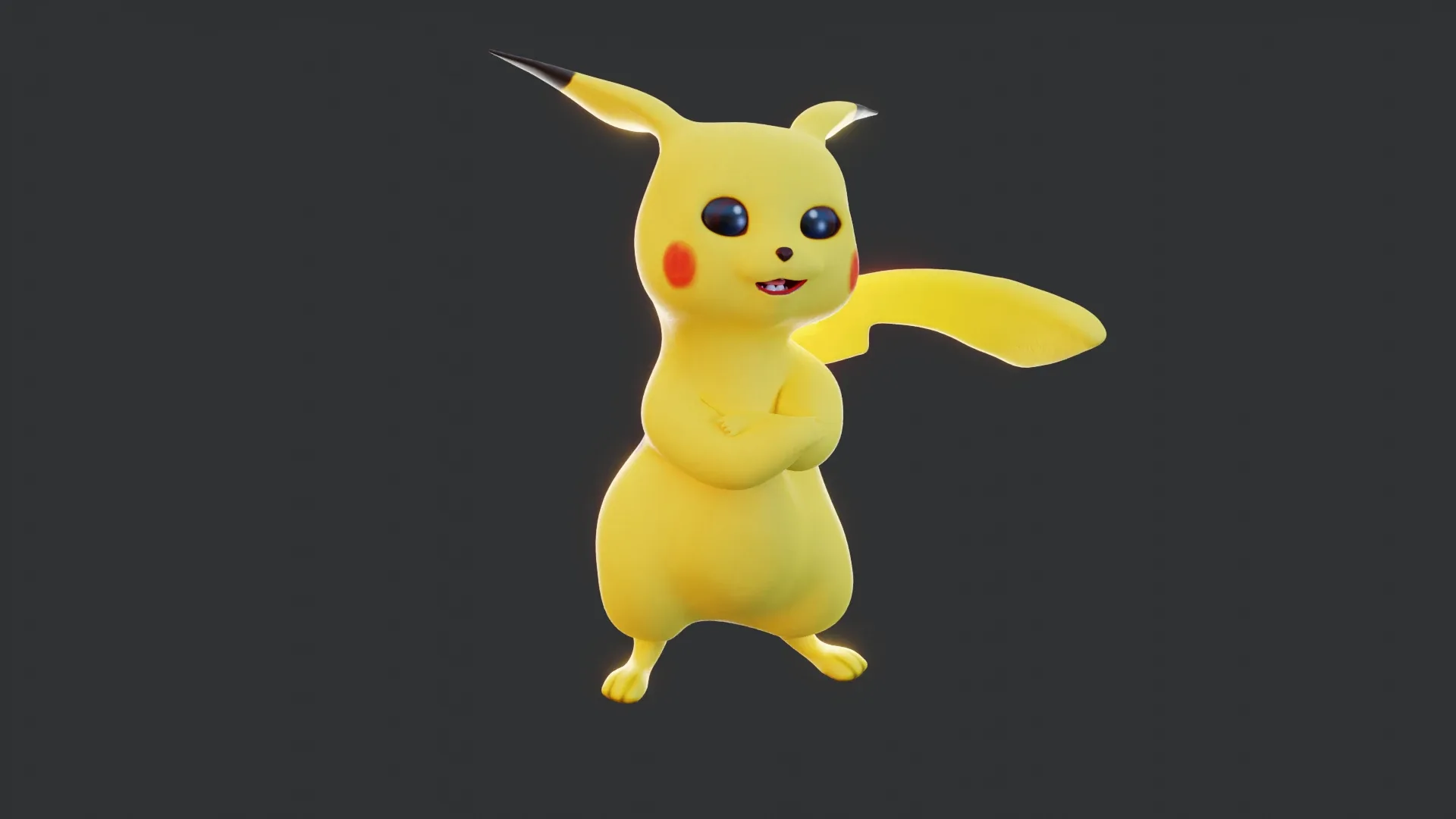 Pikachu - Pokemon Rigged 3d-model for Blender