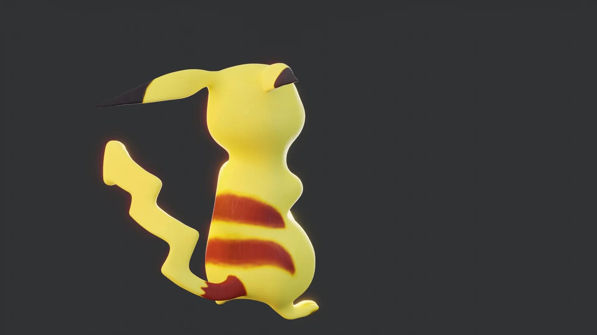 Pikachu - Pokemon Rigged 3d-model for Blender