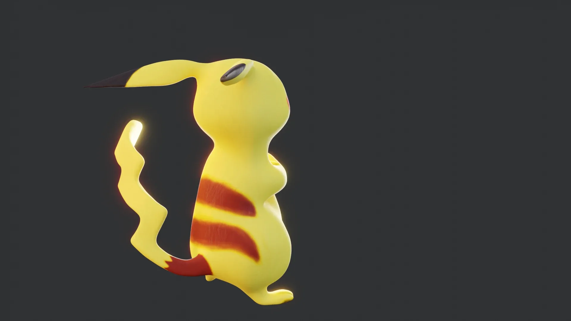 Pikachu - Pokemon Rigged 3d-model for Blender