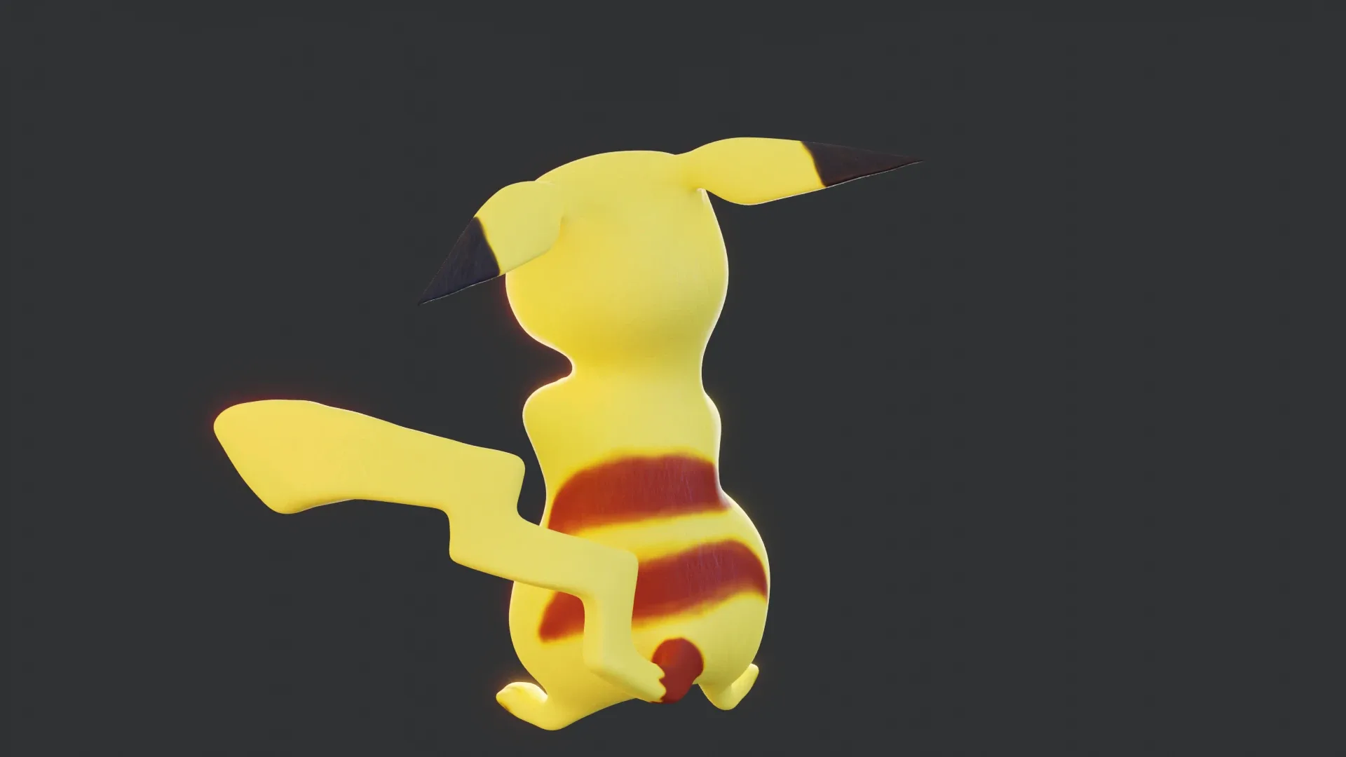 Pikachu - Pokemon Rigged 3d-model for Blender