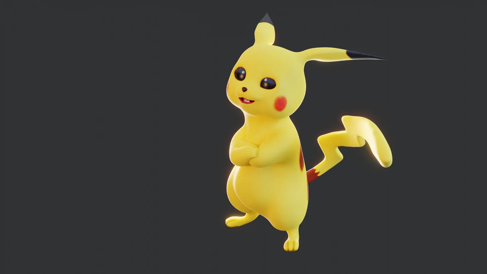 Pikachu - Pokemon Rigged 3d-model for Blender