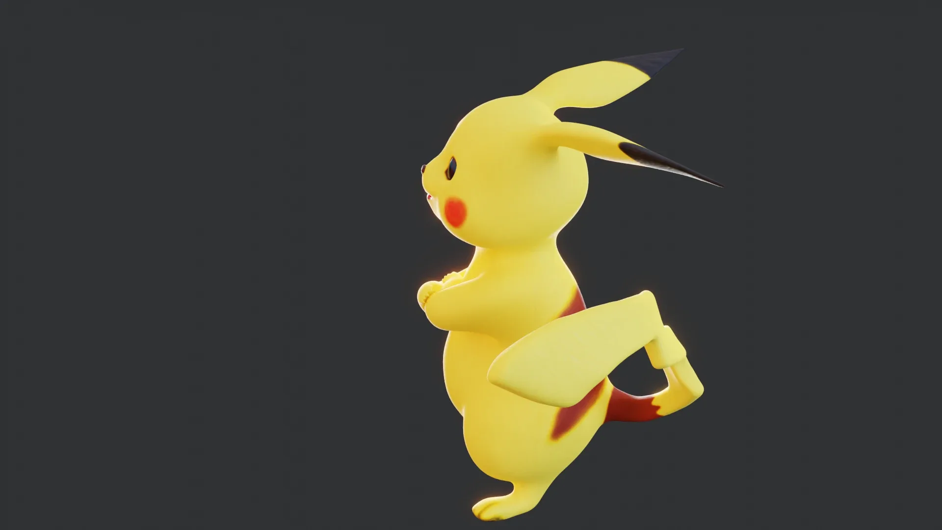 Pikachu - Pokemon Rigged 3d-model for Blender