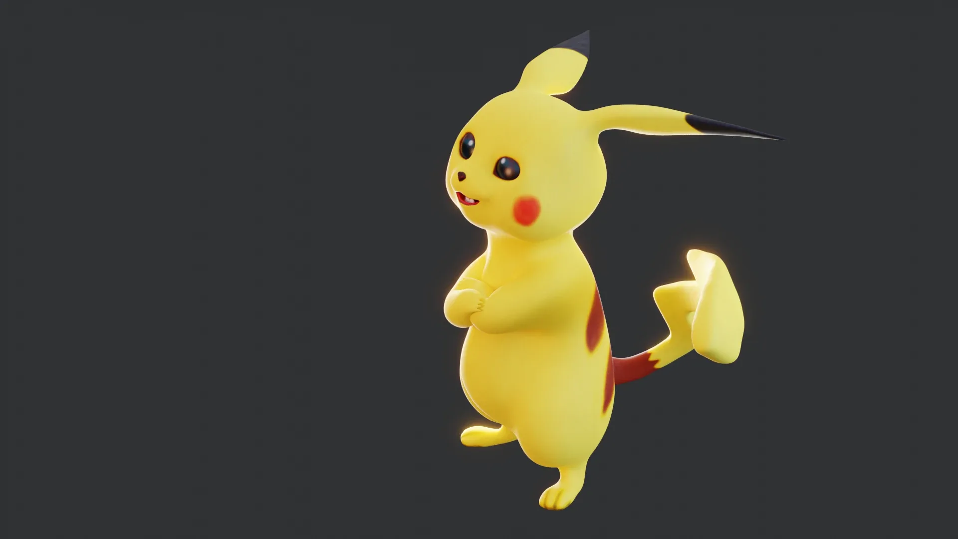 Pikachu - Pokemon Rigged 3d-model for Blender