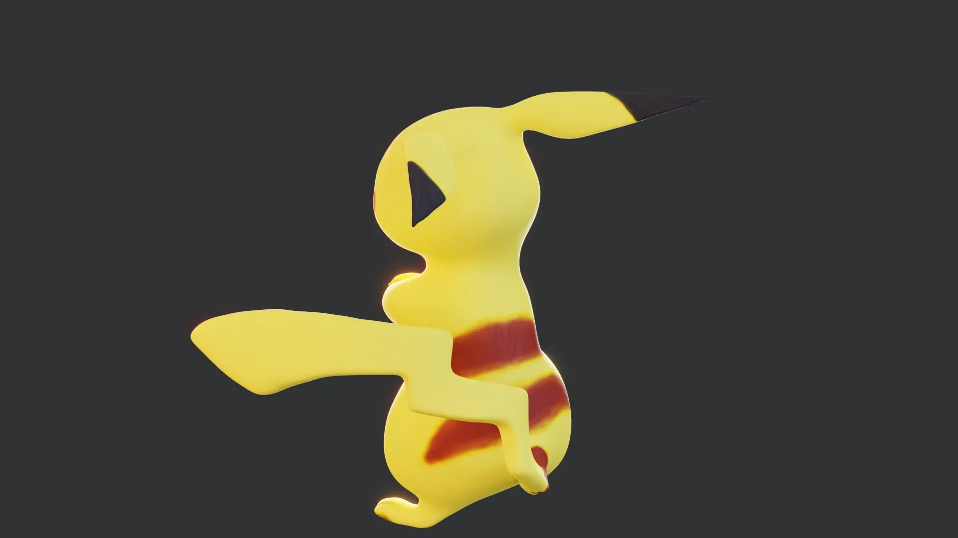 Pikachu - Pokemon Rigged 3d-model for Blender