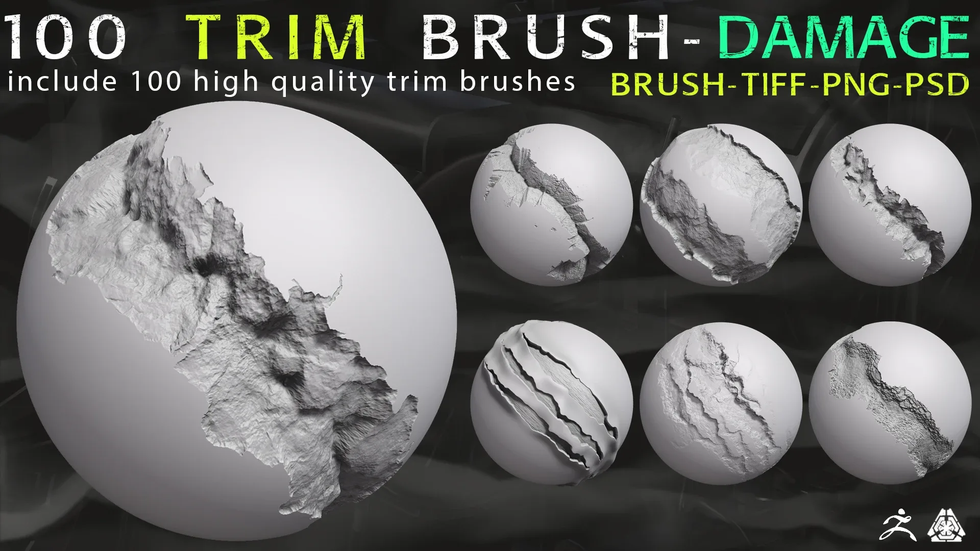 100 Trim Brush - Damage