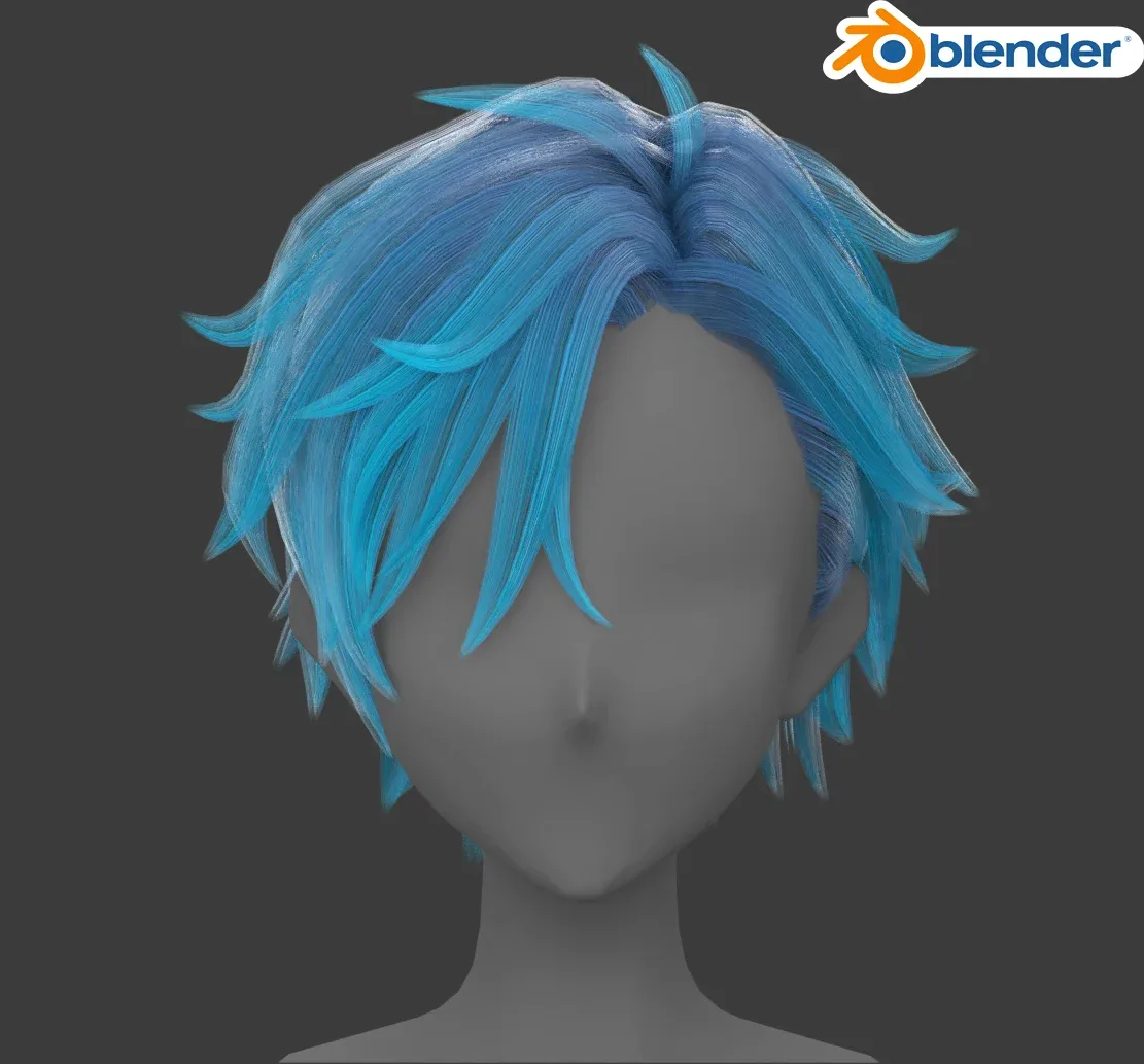 Hair Card Shader For Blender Cycles/evee