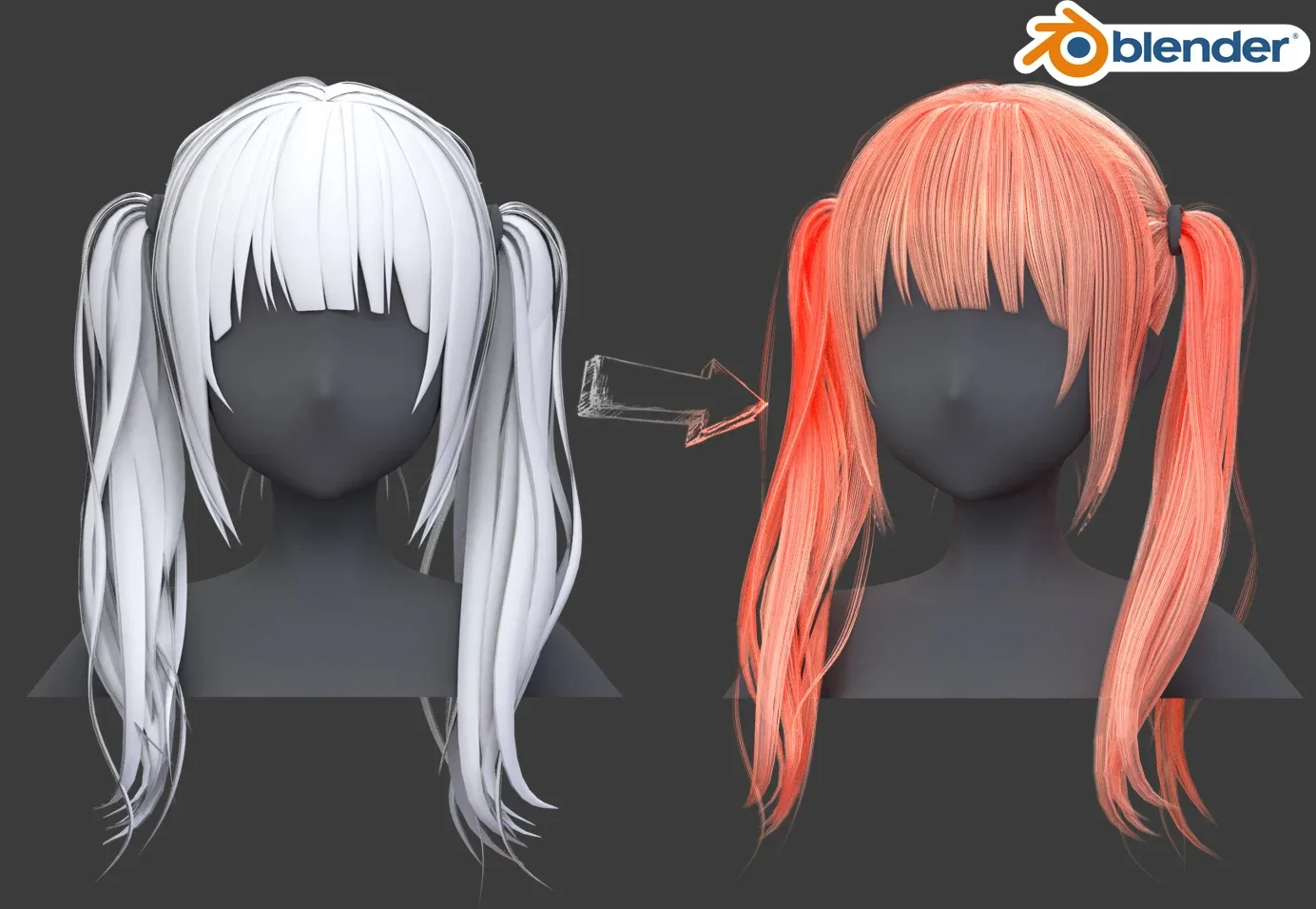 Hair Card Shader For Blender Cycles/evee