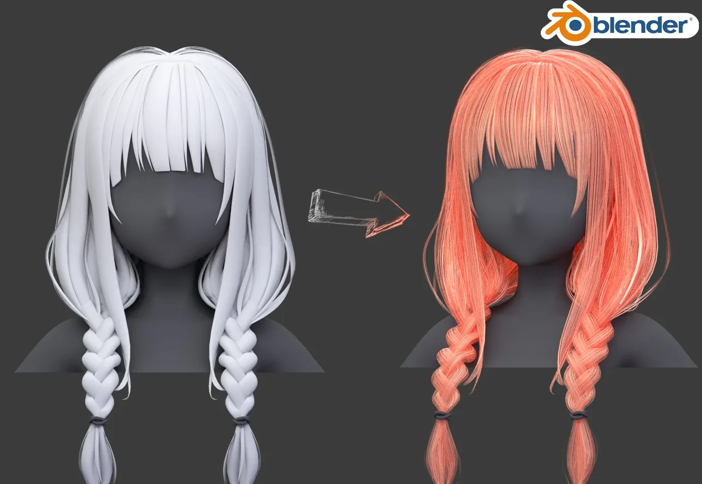 Hair Card Shader For Blender Cycles/evee