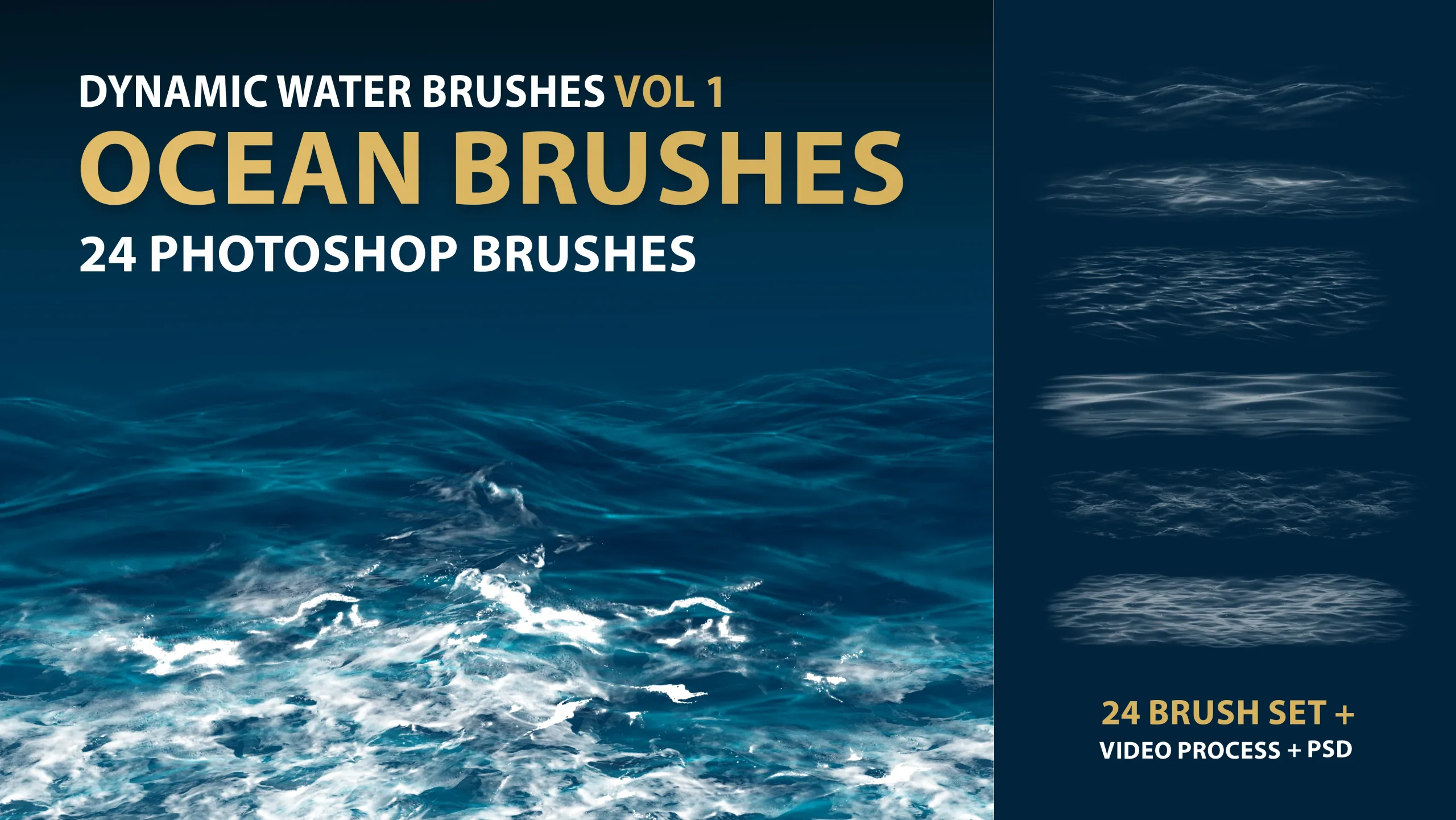 Dynamic Ocean Photoshop Brushes