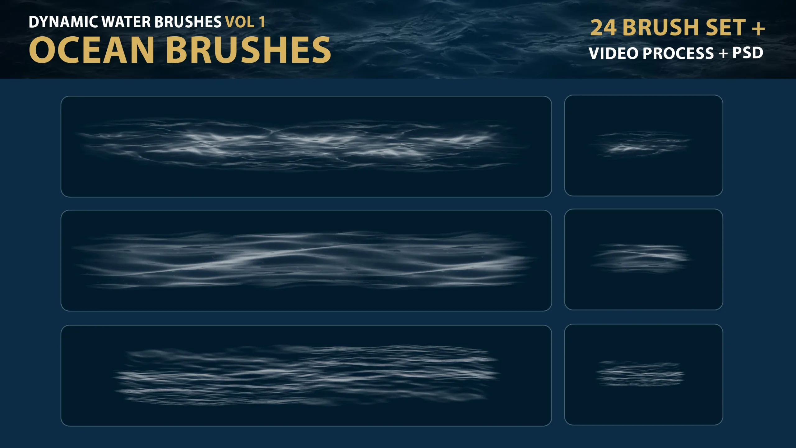 Dynamic Ocean Photoshop Brushes