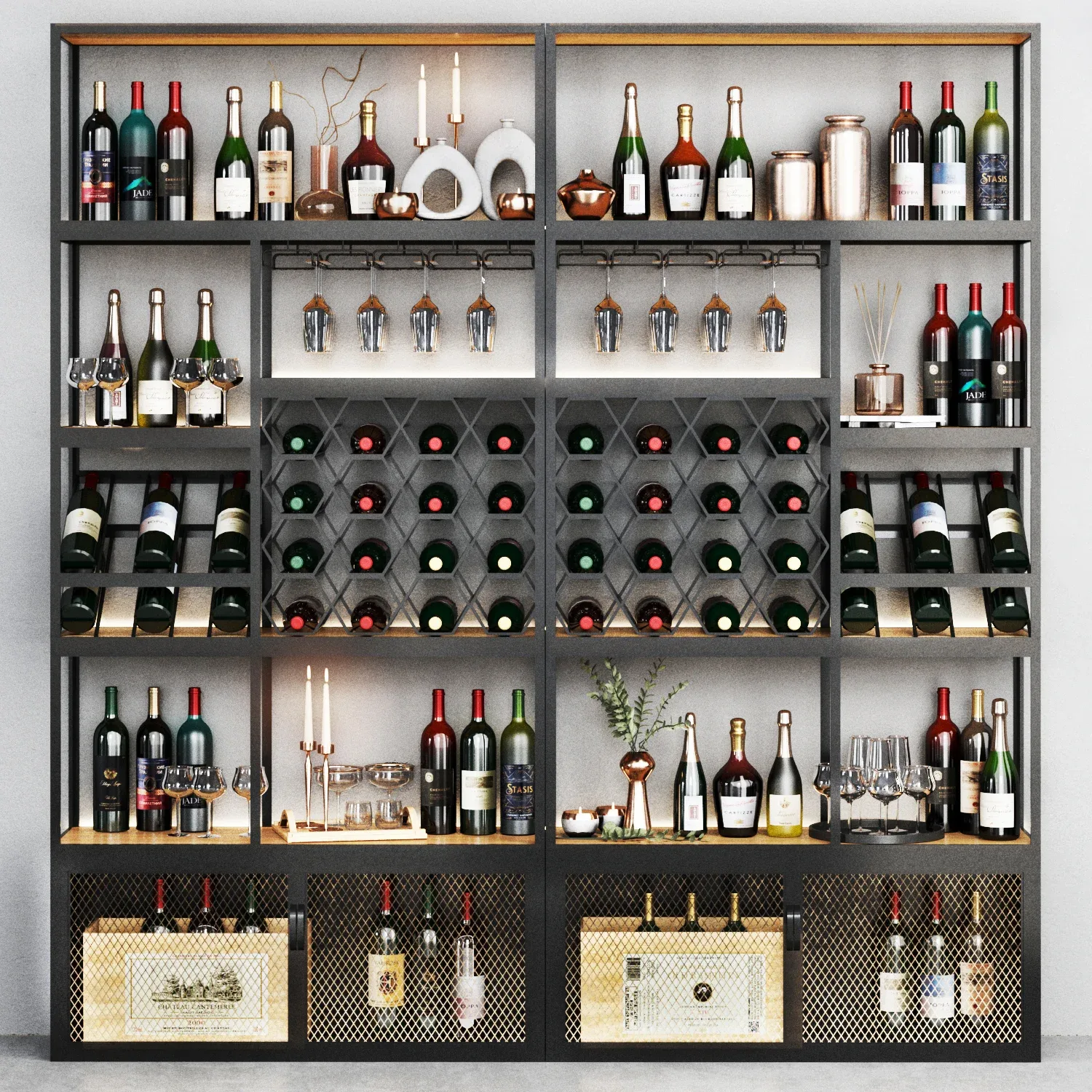 Rack winecellar homary