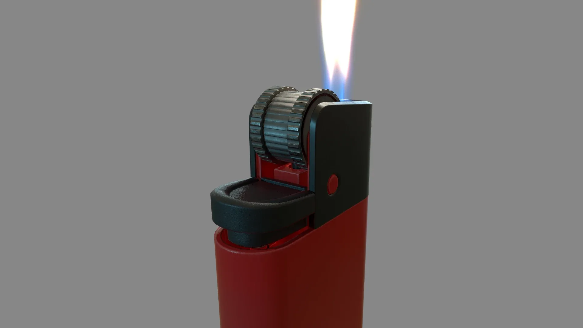 Lighter with parts (Game Assets) FlippedNormals
