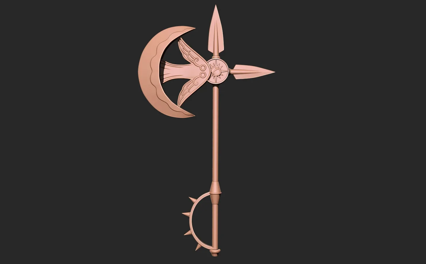 Escanor rhitta axe - seven deadly sins 3D print model