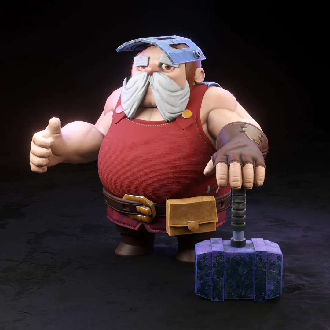 Character Stylized male Blacksmith