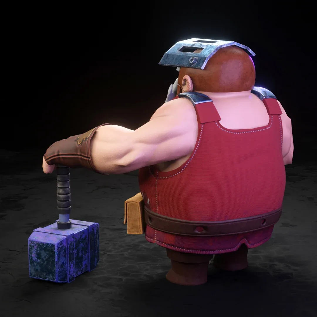 Character Stylized male Blacksmith