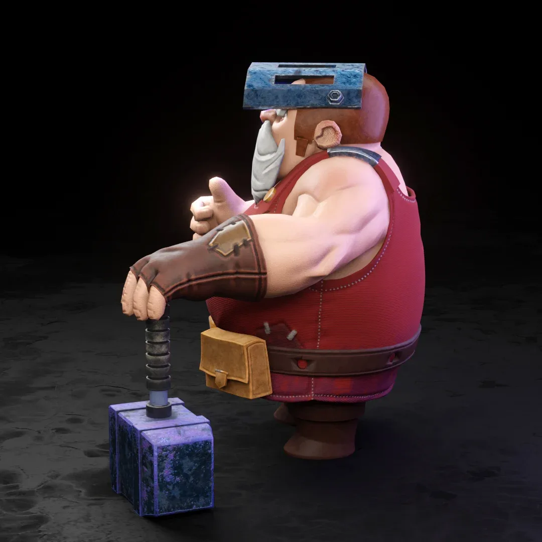 Character Stylized male Blacksmith