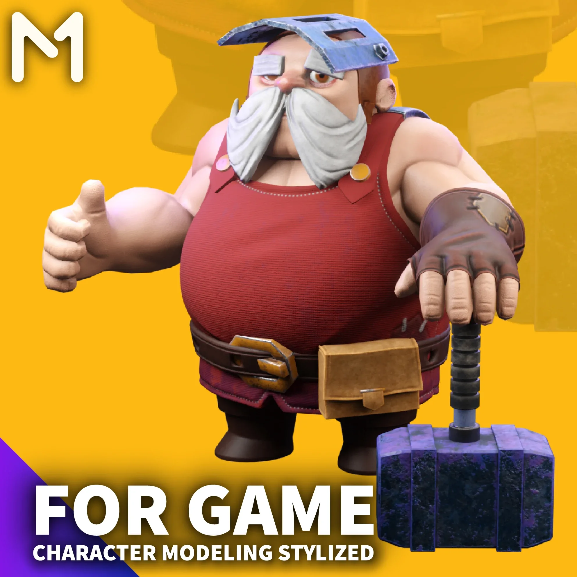 Character Stylized male Blacksmith