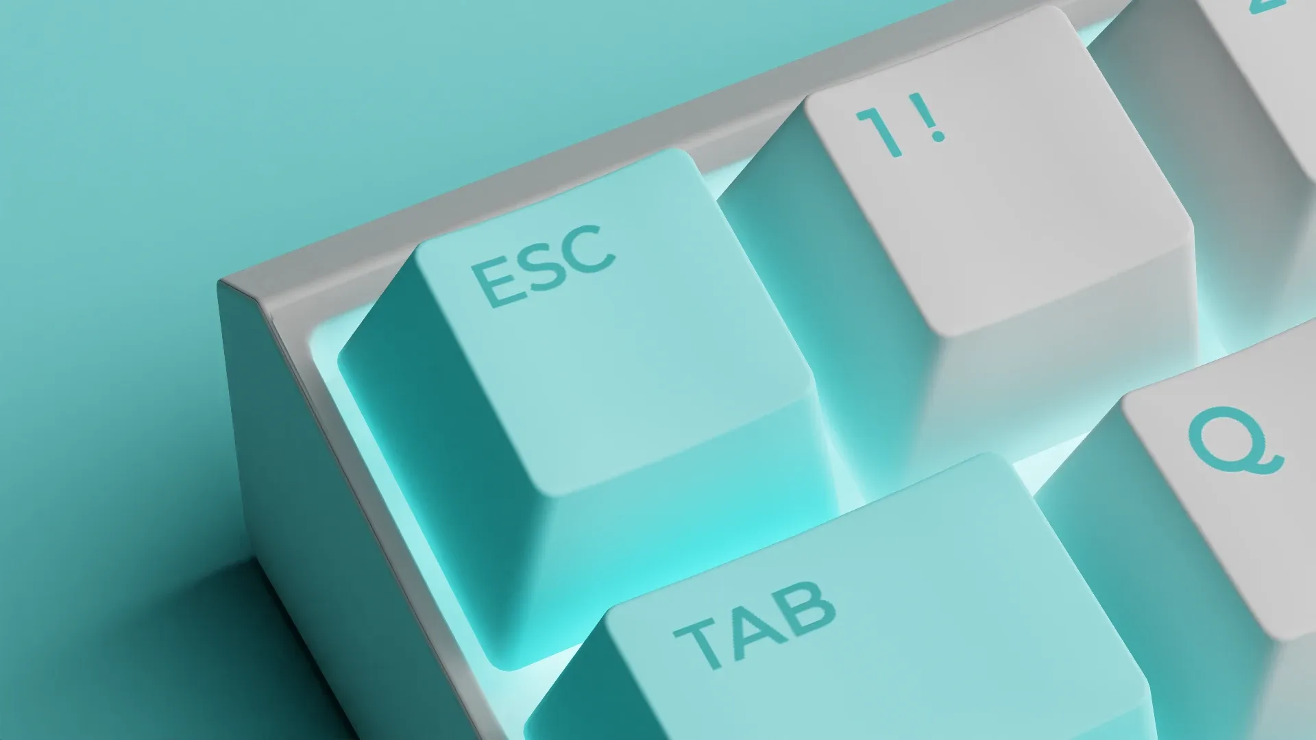 Wireless Mechanical Keyboard (Blender)