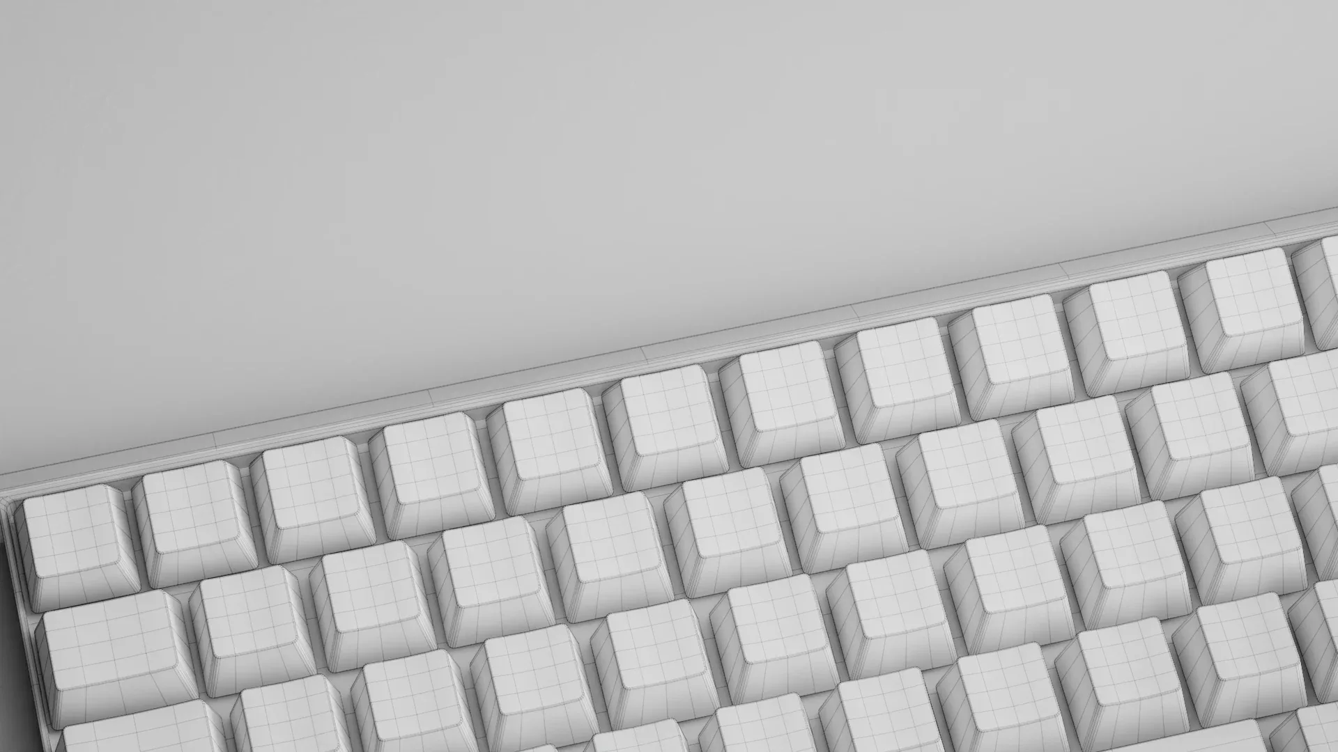 Wireless Mechanical Keyboard (Blender)