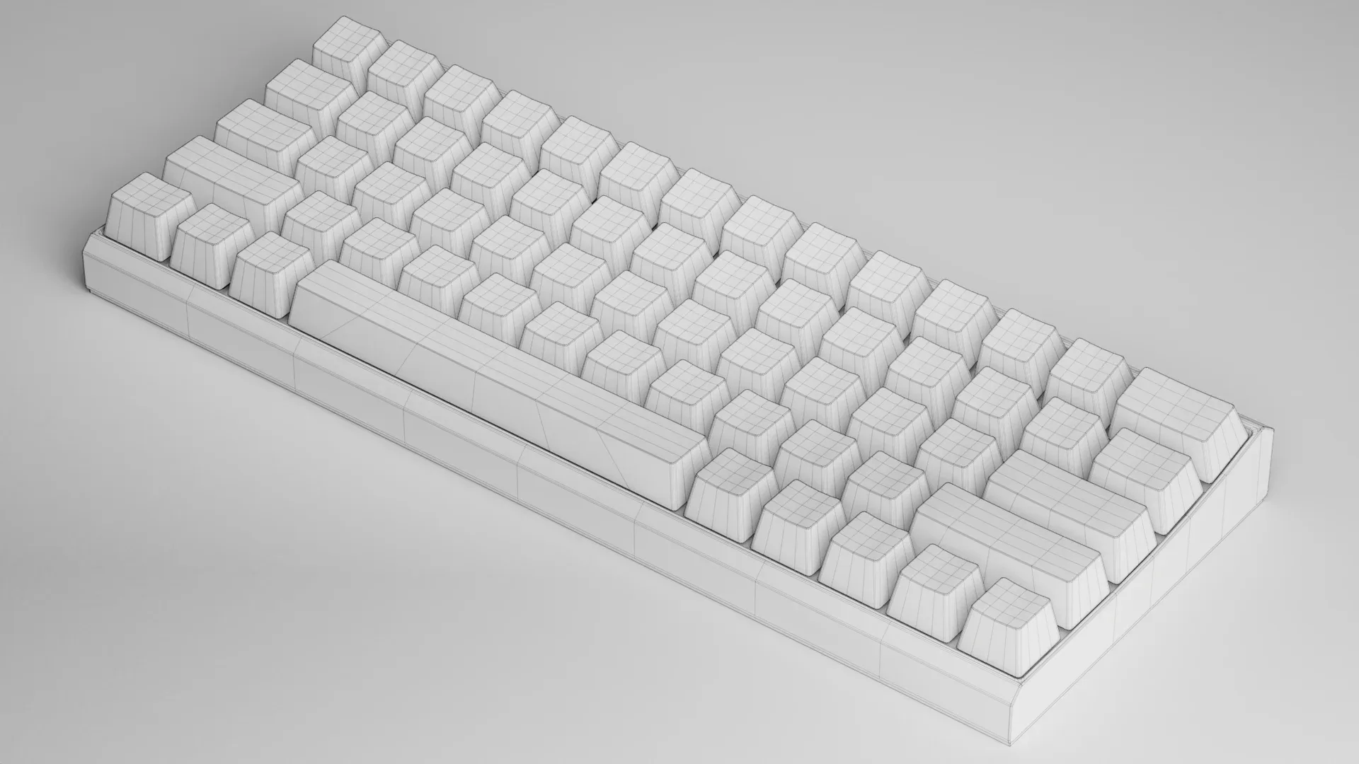 Wireless Mechanical Keyboard (Blender)