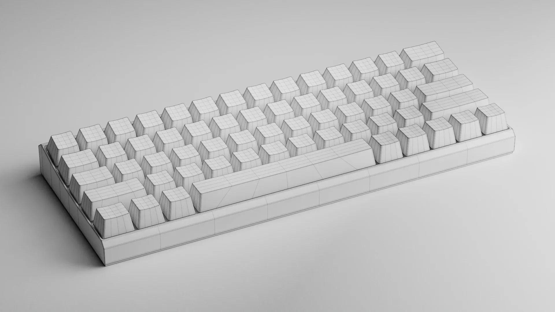 Wireless Mechanical Keyboard (Blender)