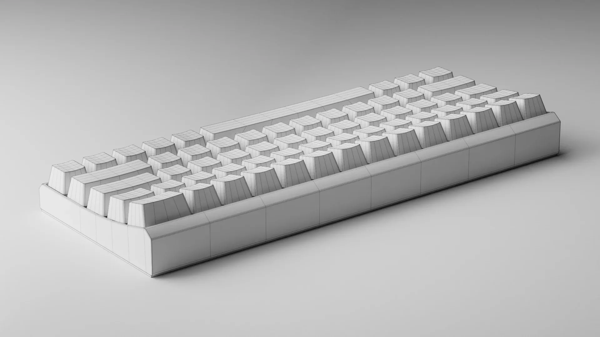 Wireless Mechanical Keyboard (Blender)