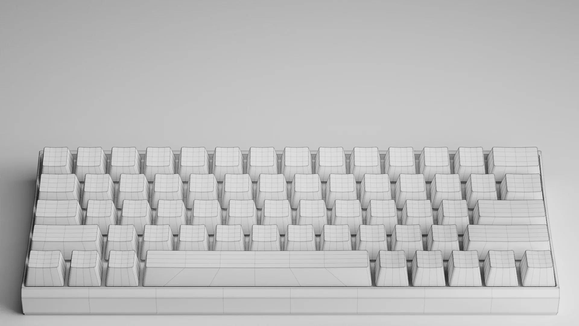 Wireless Mechanical Keyboard (Blender)