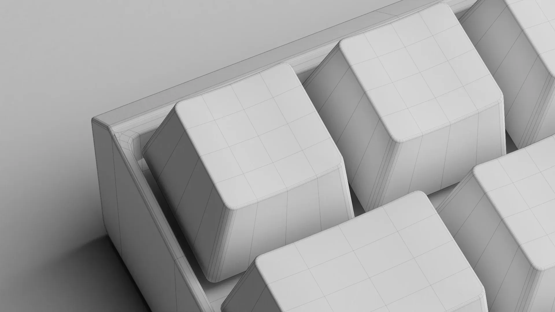 Wireless Mechanical Keyboard (Blender)