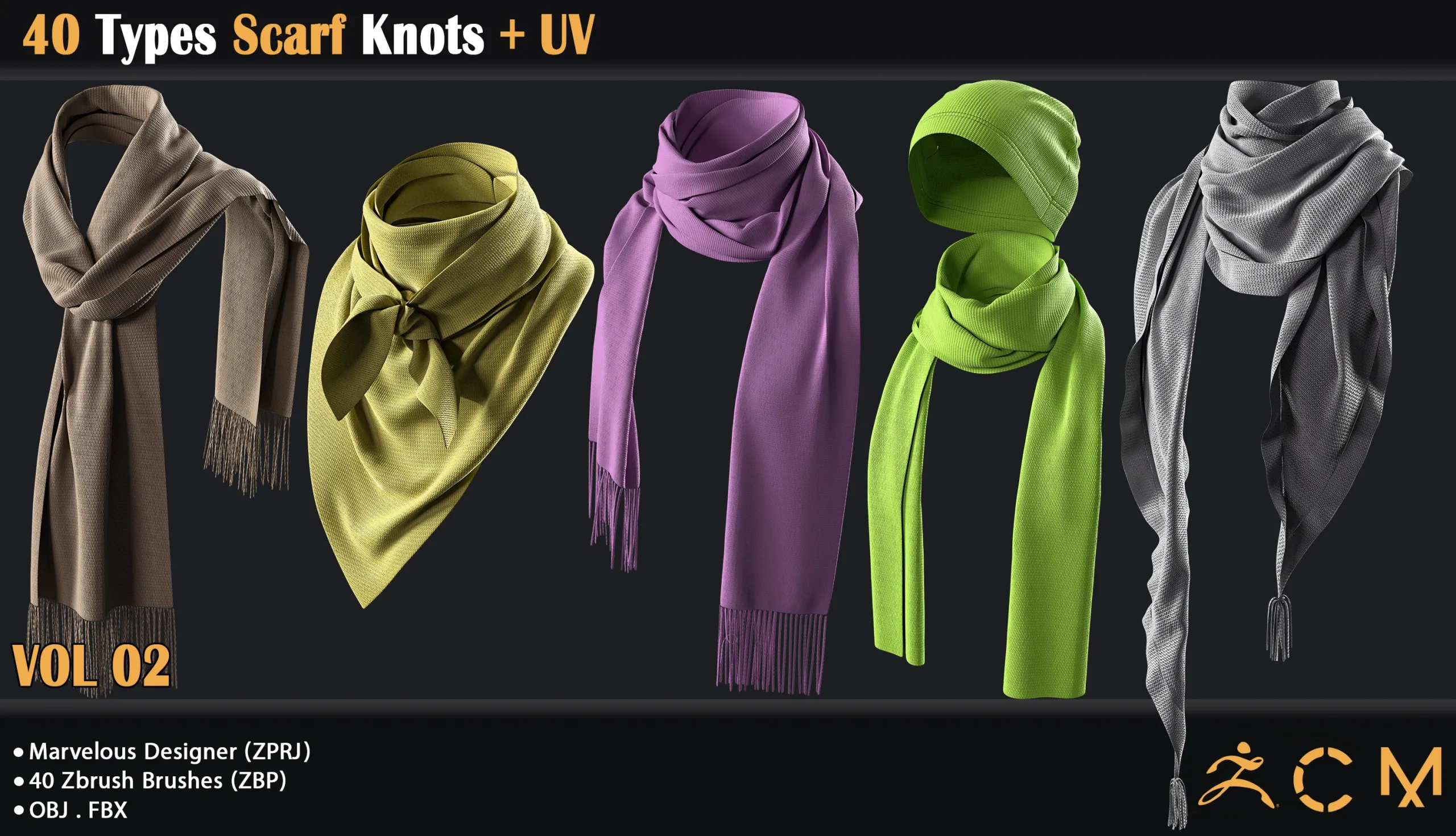 40 Types Scarf Knots + UV