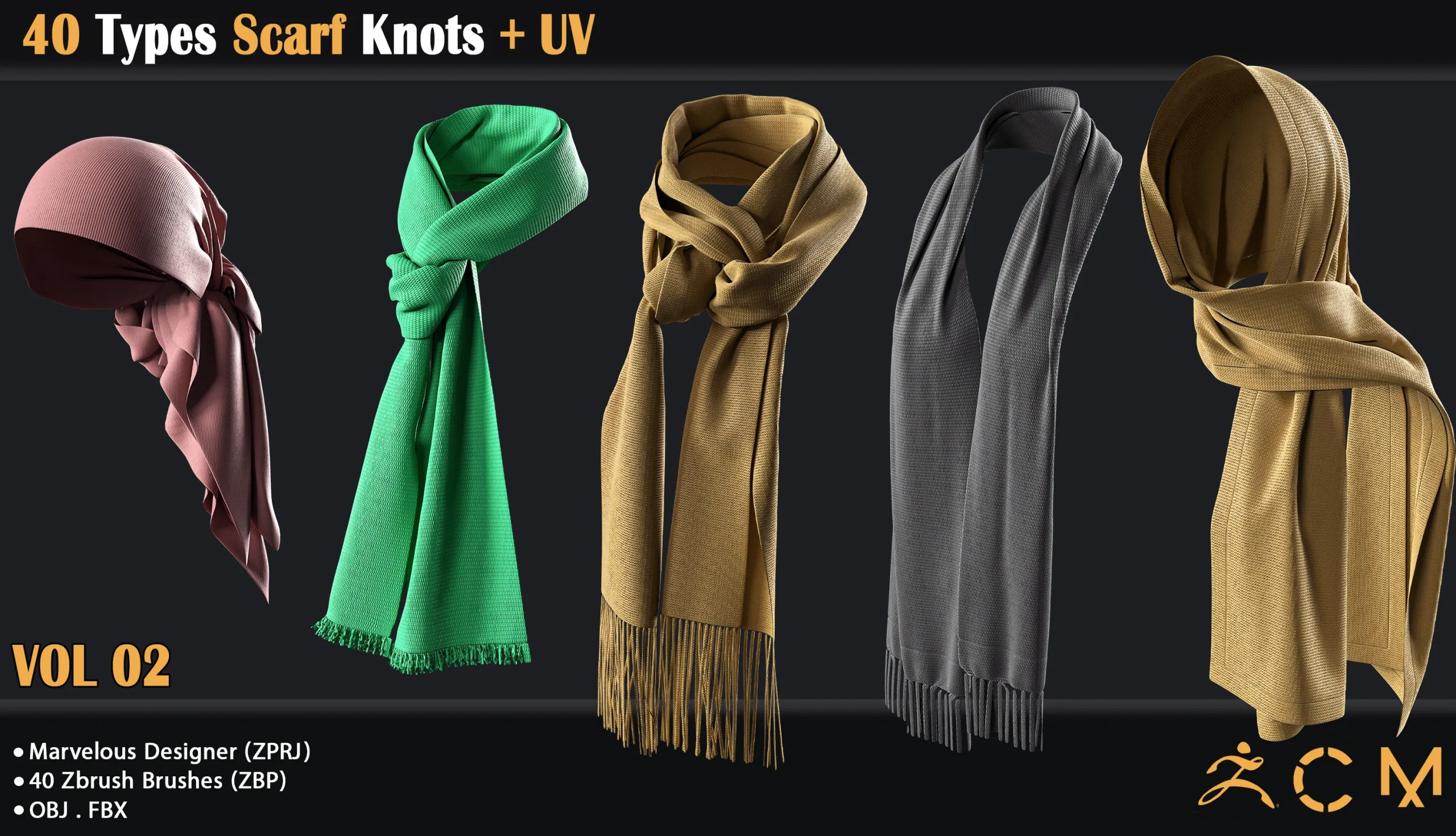 40 Types Scarf Knots + UV