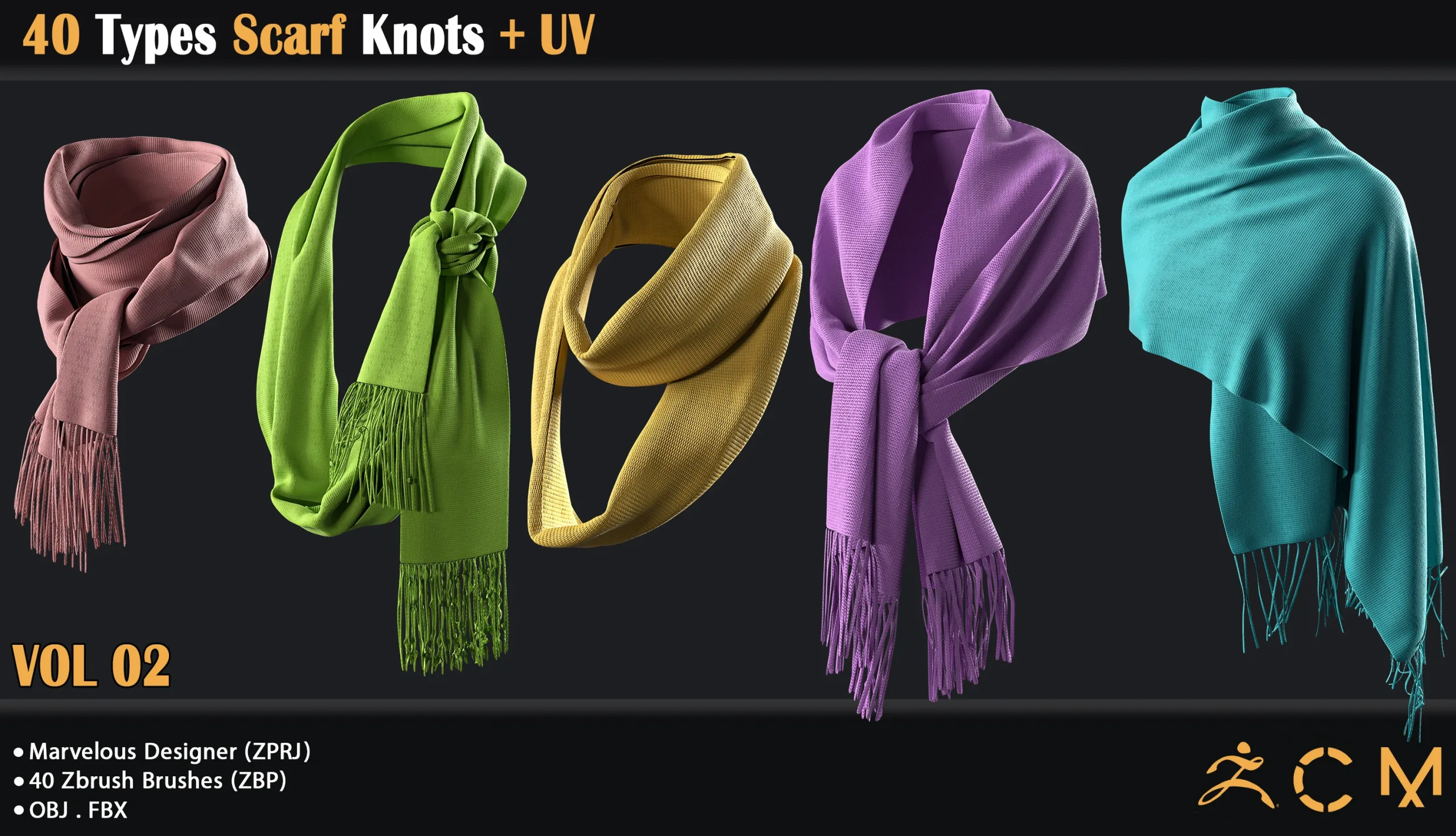 40 Types Scarf Knots + UV