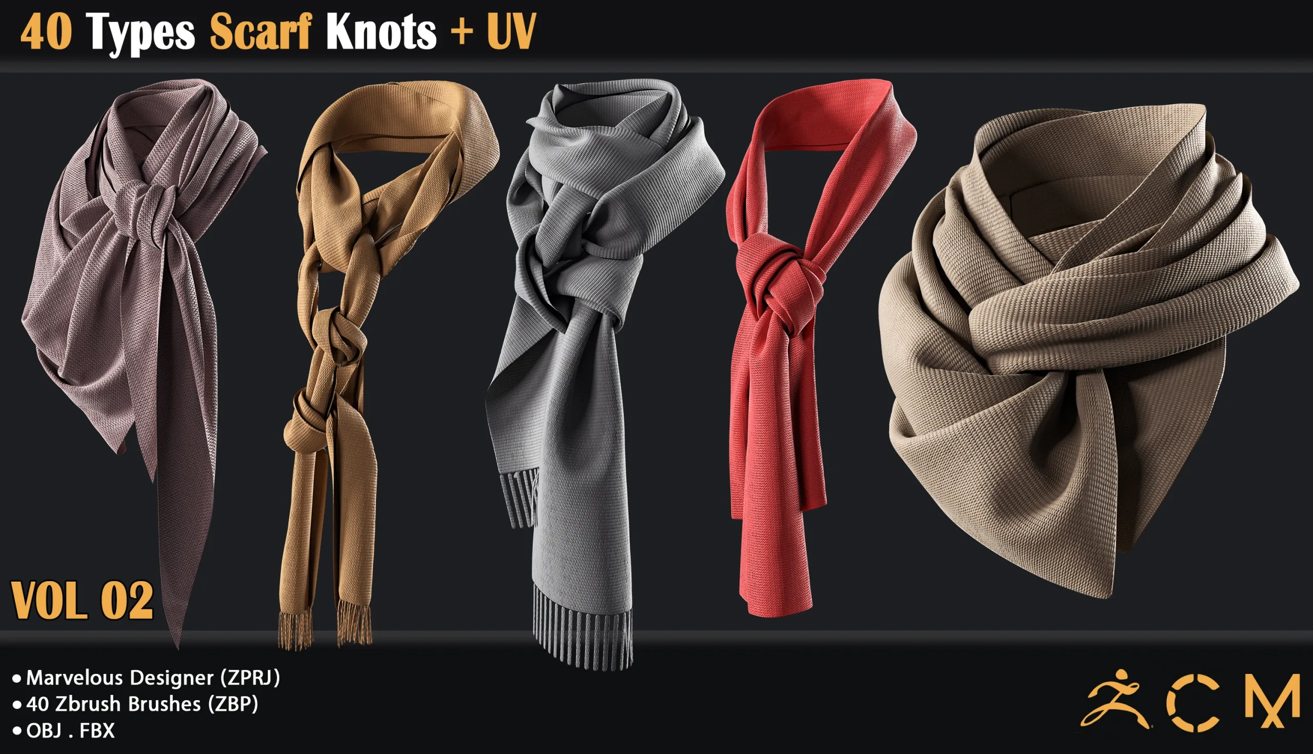 40 Types Scarf Knots + UV