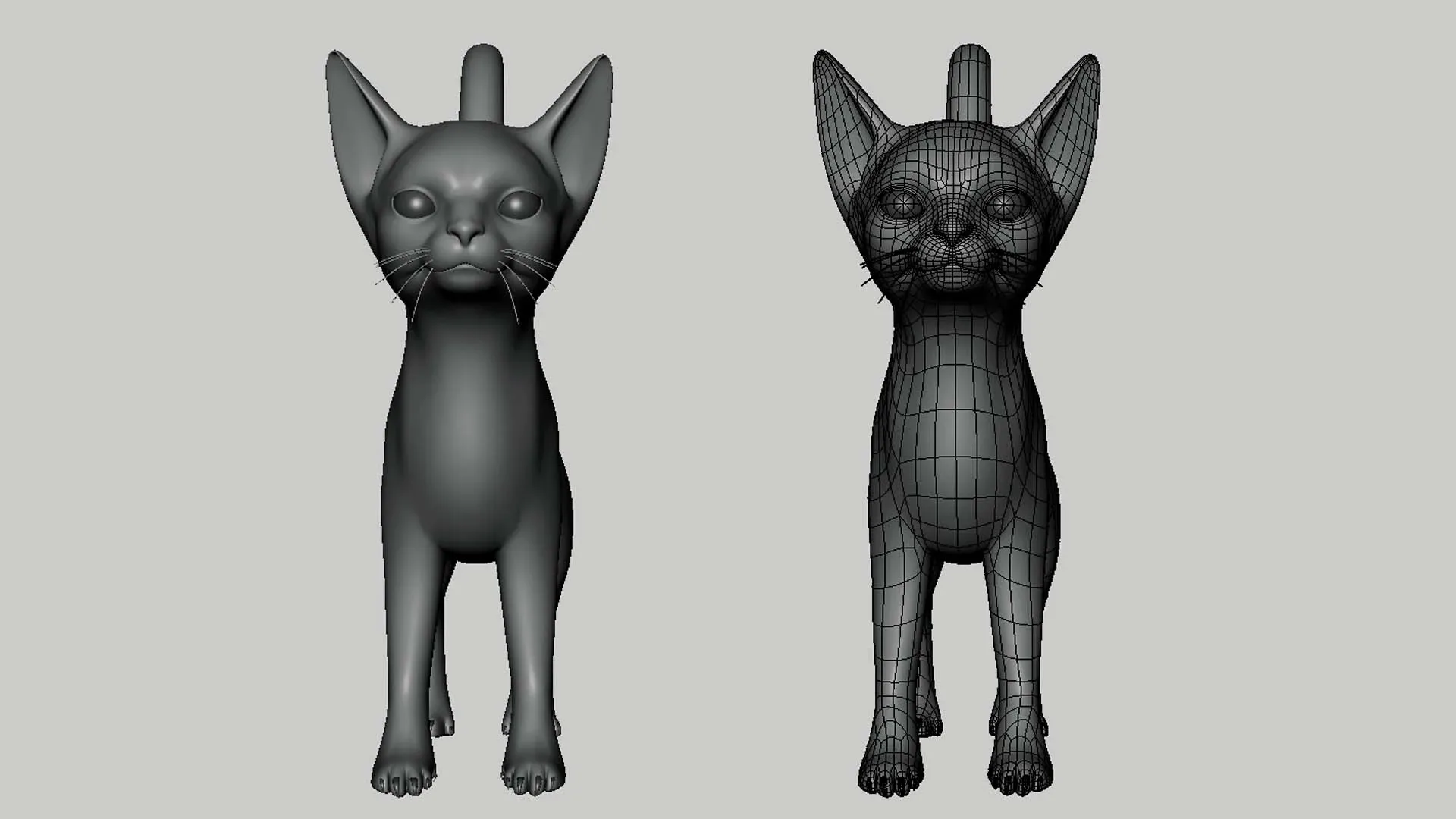 Cat - Topology + UV Map