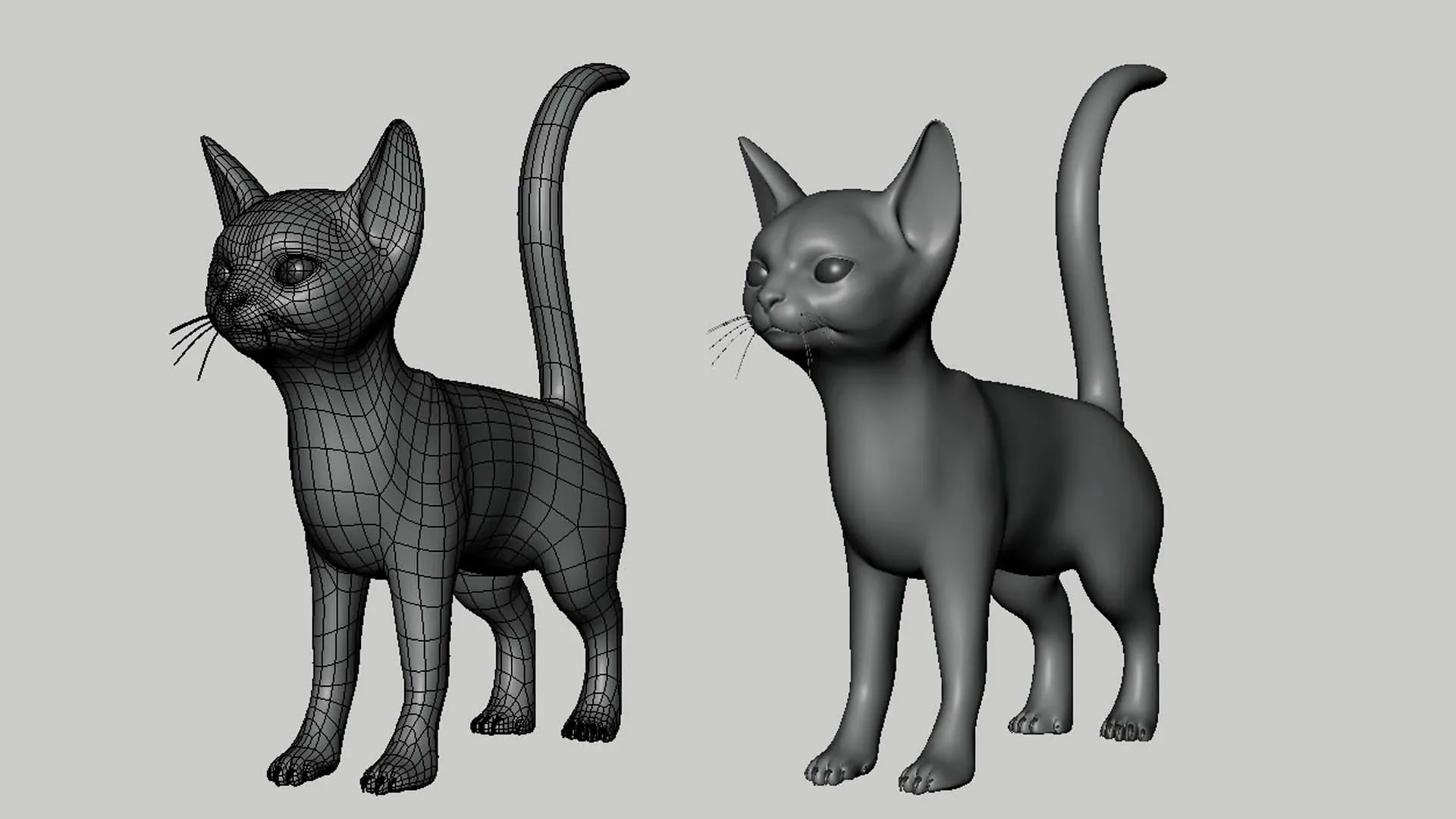 Cat - Topology + UV Map