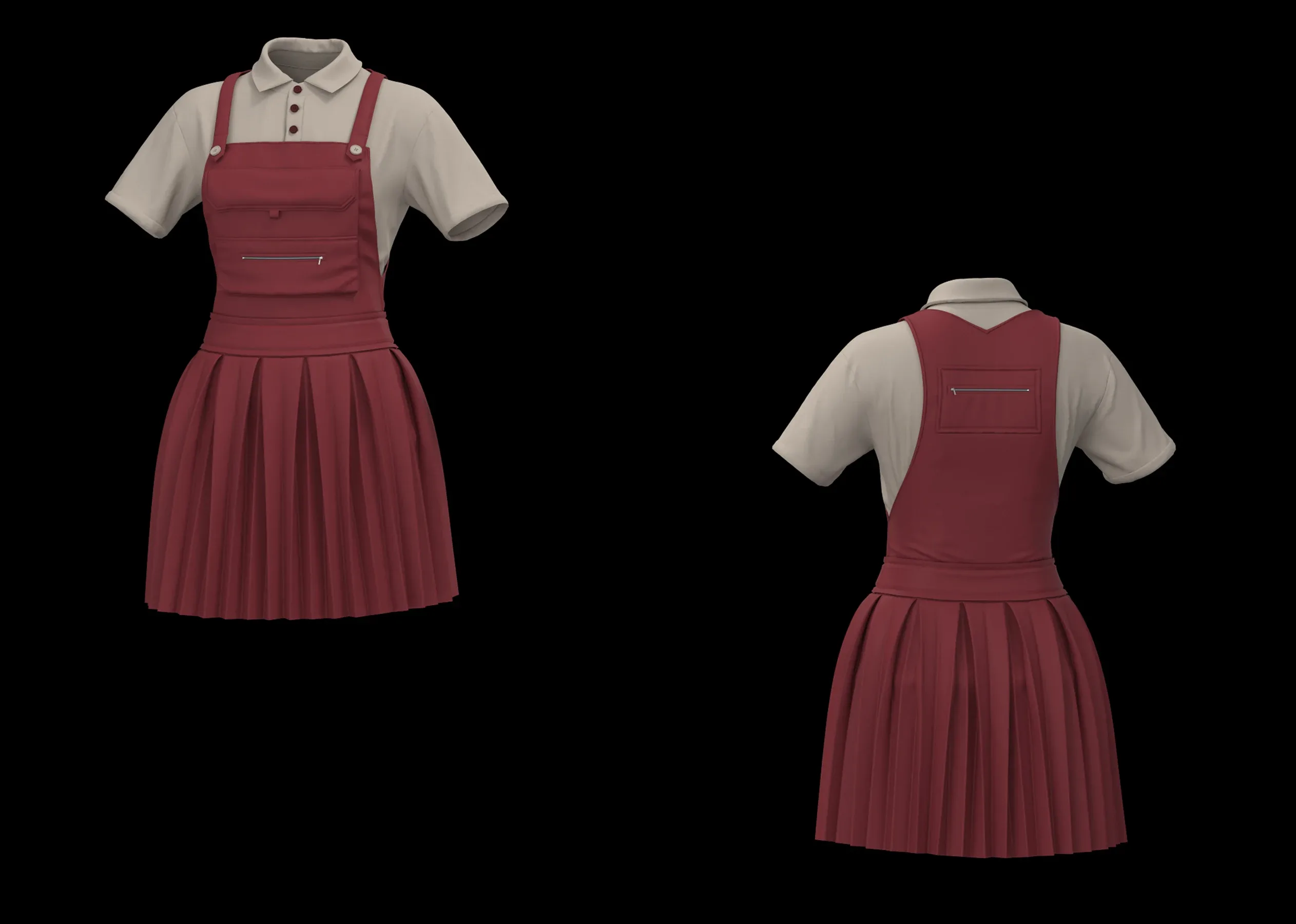 5 Women's Outfit+ Zprj +Obj + Fbx